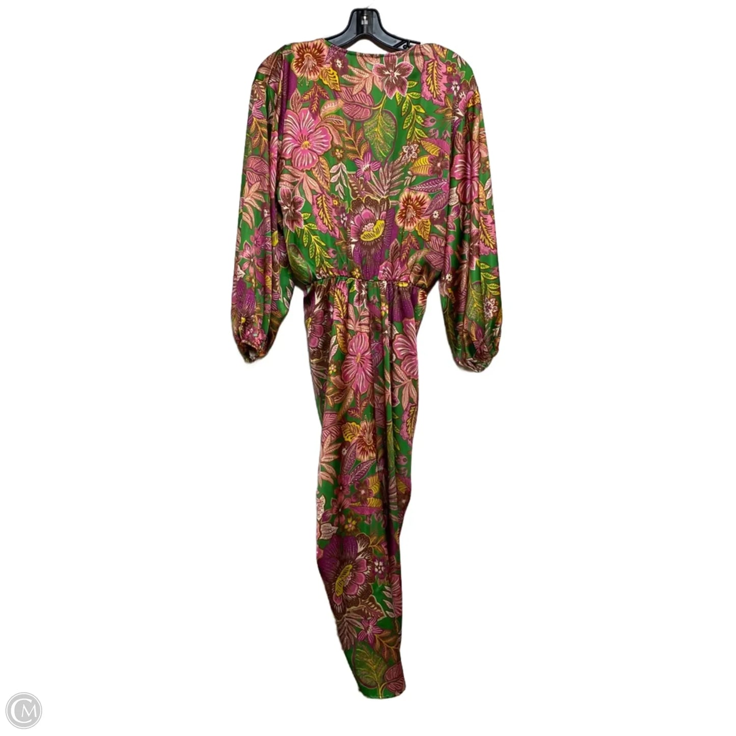 Dress Casual Midi By Flying Tomato In Green & Pink, Size: S