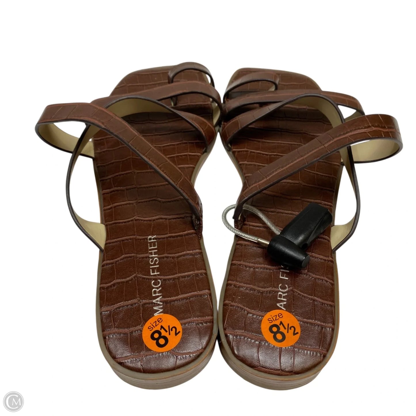 Sandals Flats By Marc Fisher In Brown, Size: 8.5