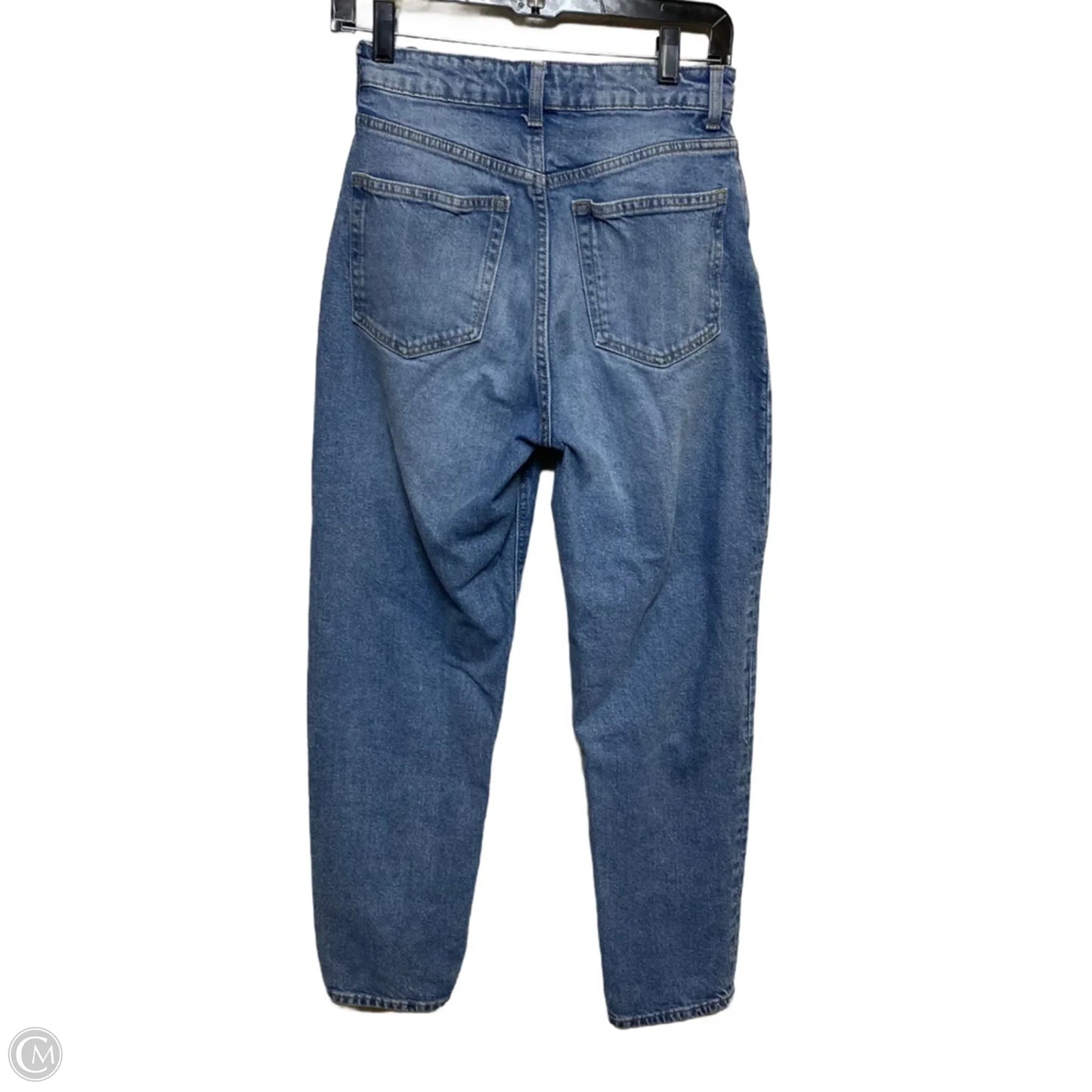 Jeans Straight By H&m In Blue Denim, Size: 4