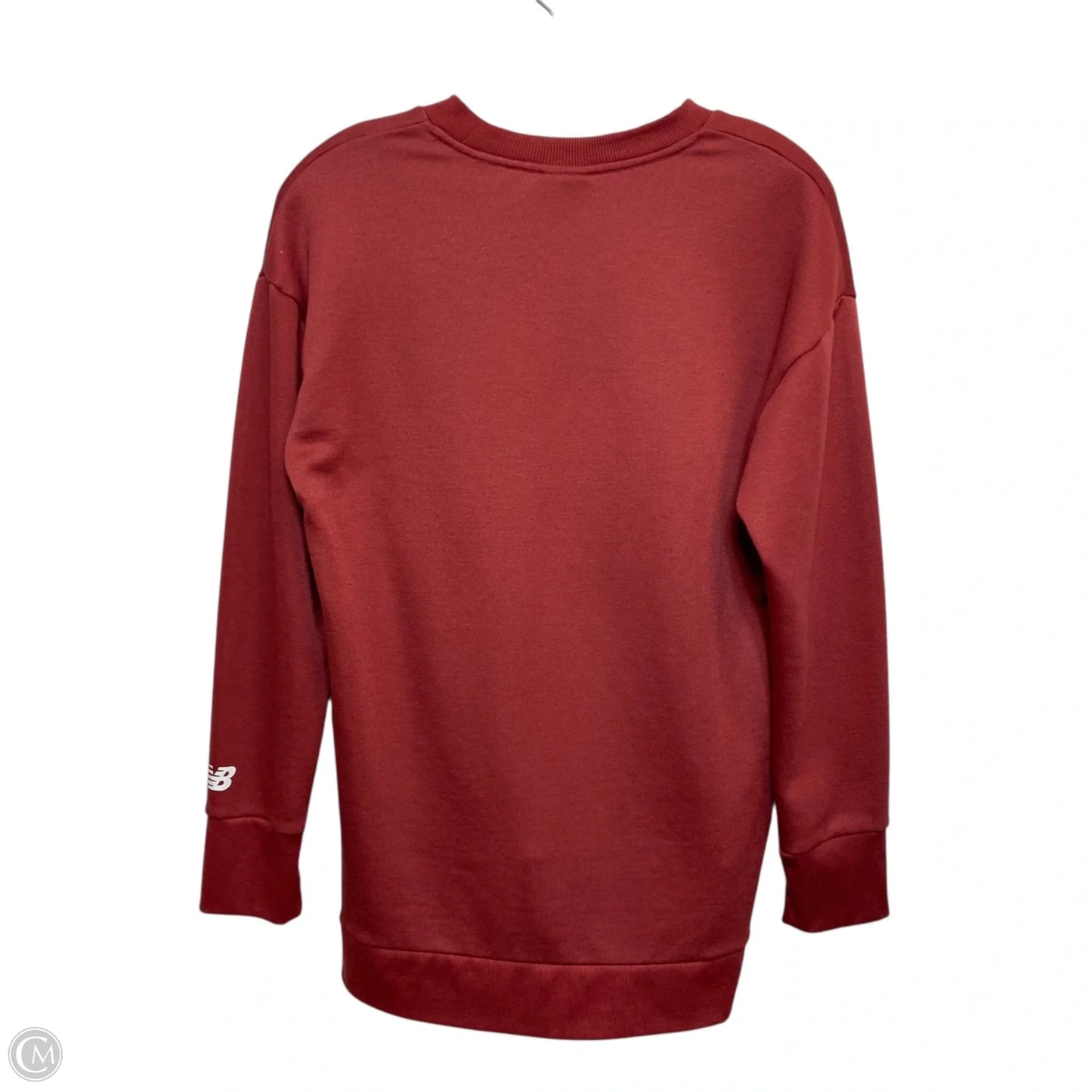 Athletic Sweatshirt Crewneck By New Balance In Red, Size: S