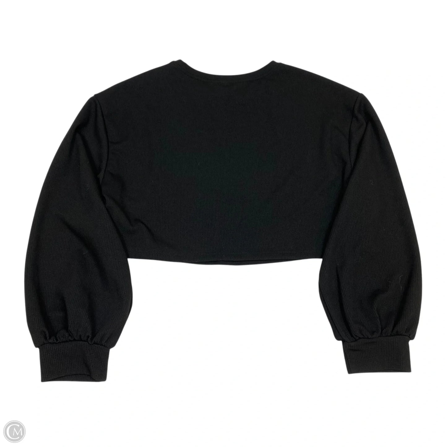 Top Long Sleeve Basic By Shein In Black, Size: S