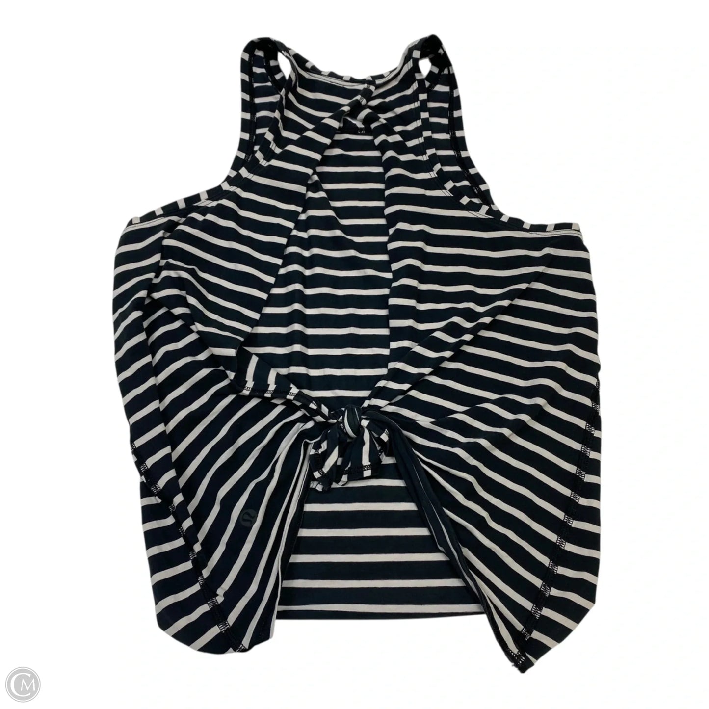 Athletic Tank Top By Lululemon In Black & White, Size: S