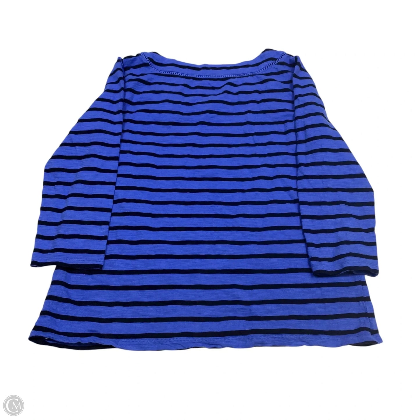 Top 3/4 Sleeve By Talbots In Blue, Size: M