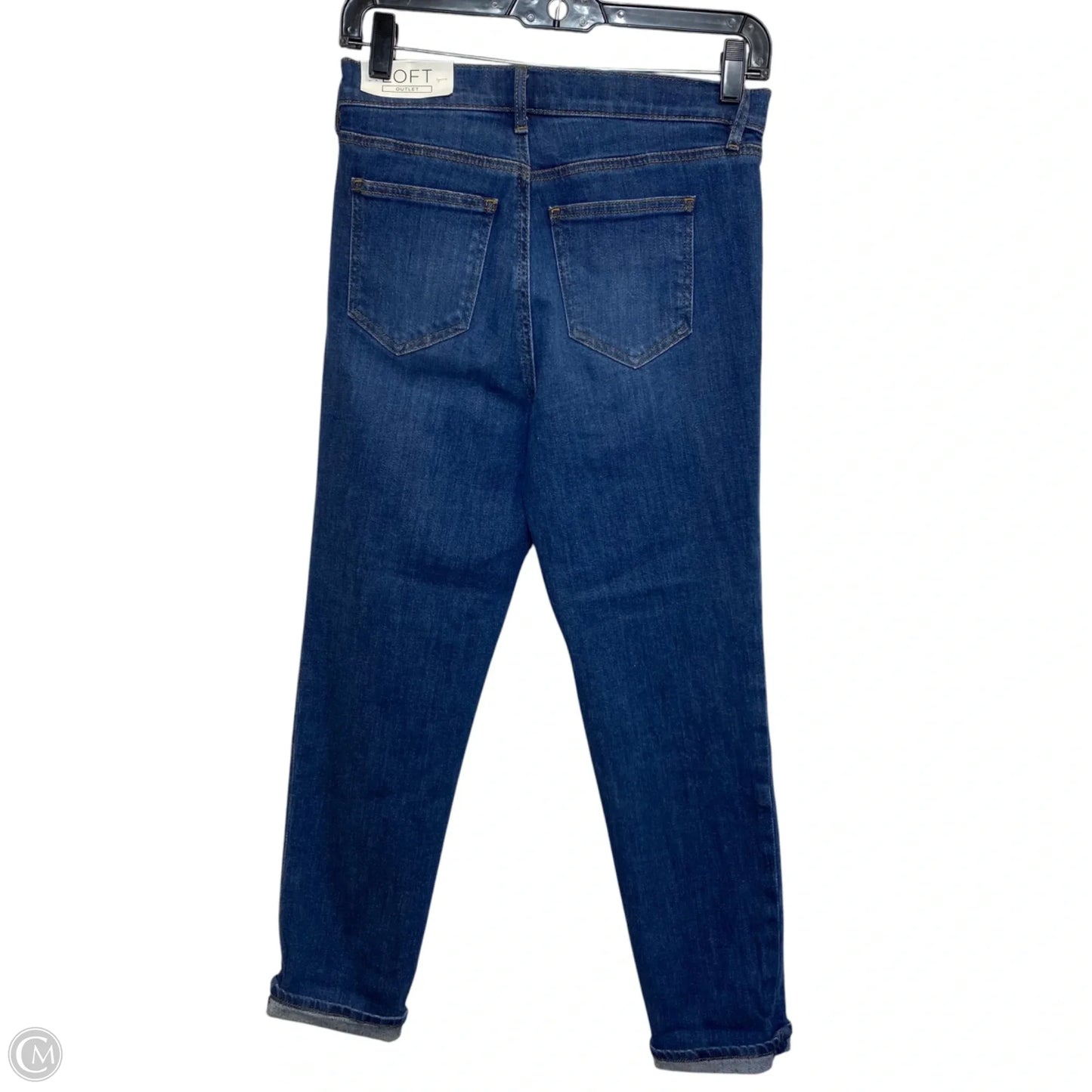 Jeans Skinny By Loft In Blue Denim, Size: 0p