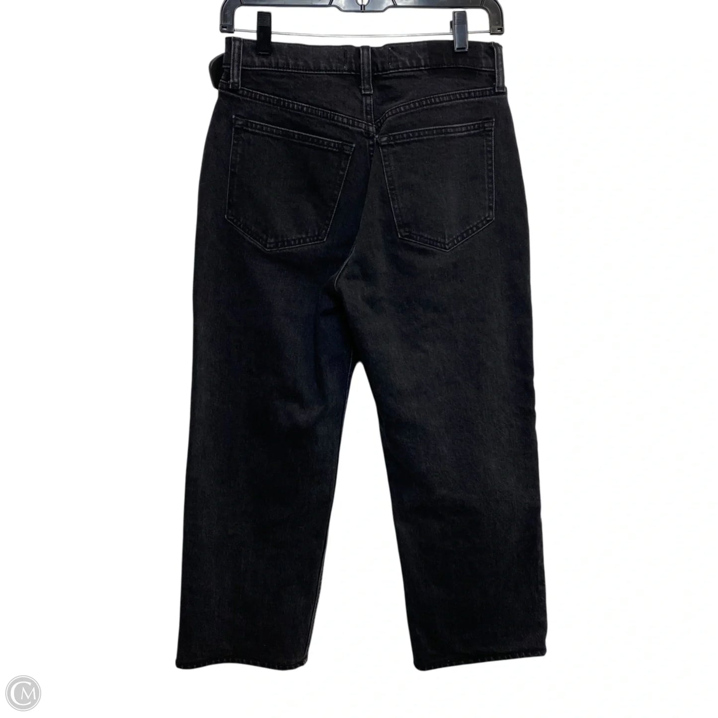 Jeans Straight By Abercrombie And Fitch In Black Denim, Size: 2