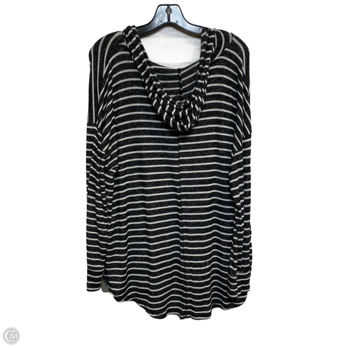 Top Long Sleeve By Market & Spruce In Black & White, Size: 1x