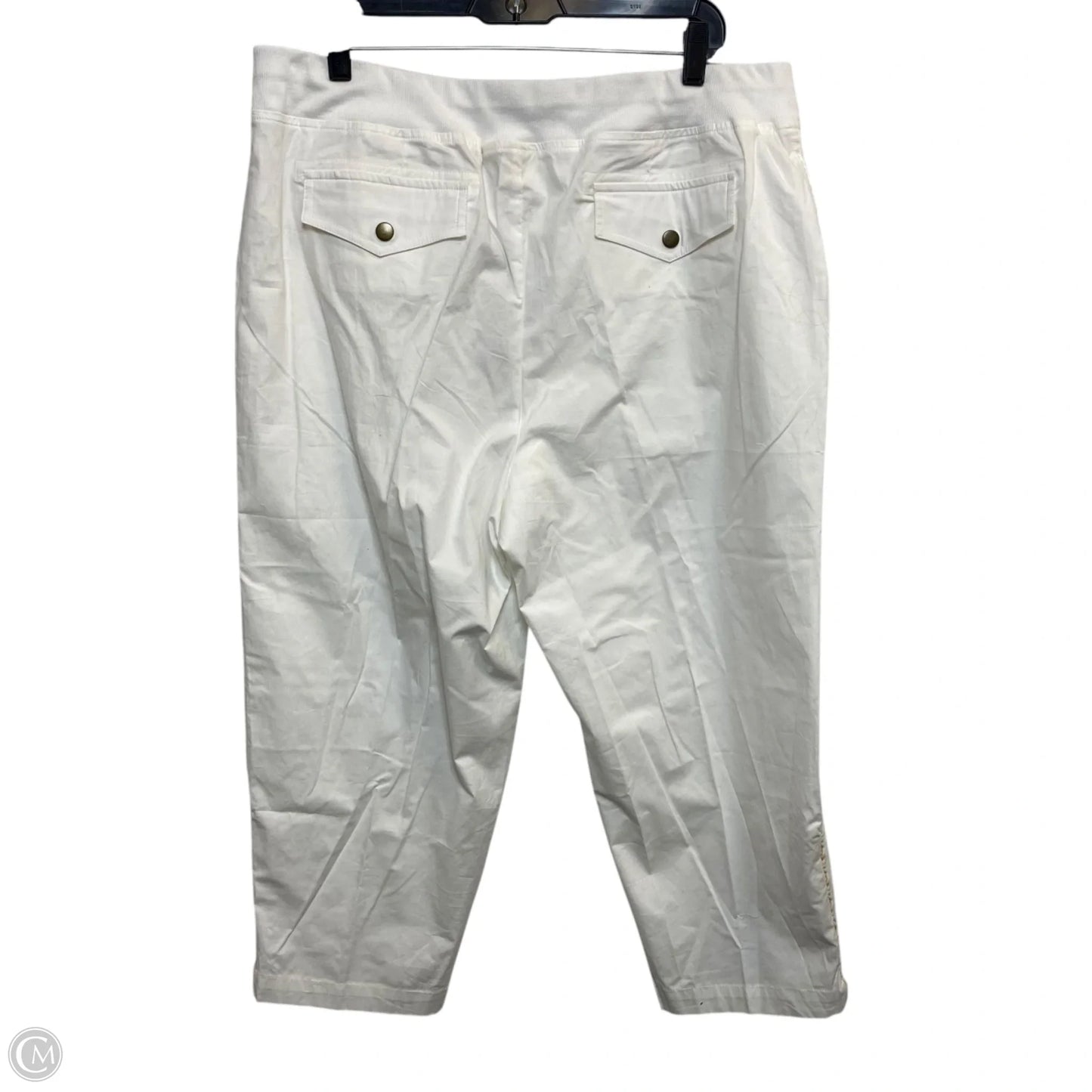Pants Cropped By Zenergy By Chicos In Cream, Size: 14