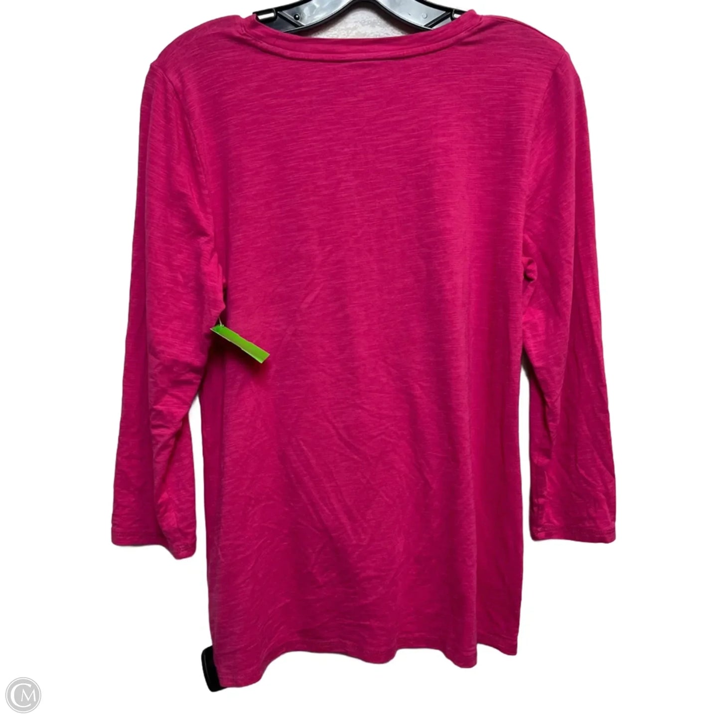 Top 3/4 Sleeve By Talbots In Pink, Size: M