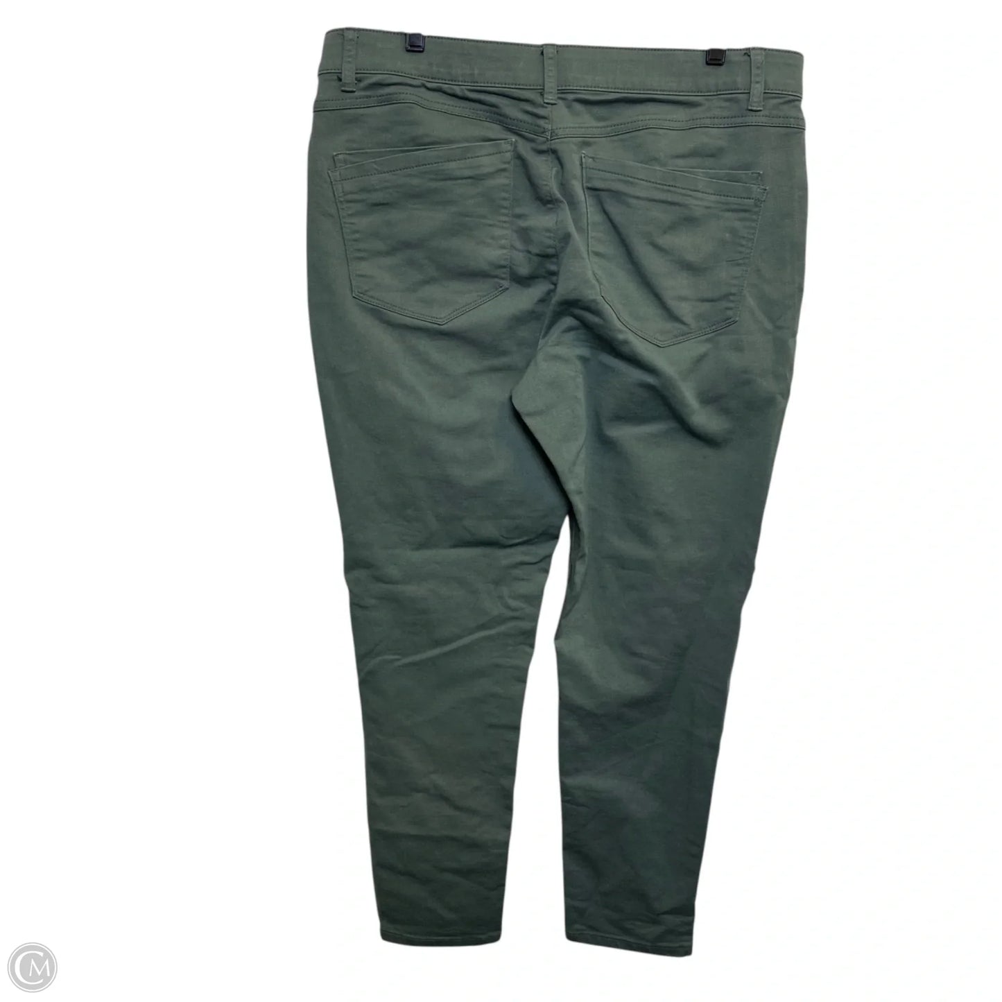 Jeans Skinny By Democracy In Green Denim, Size: 16