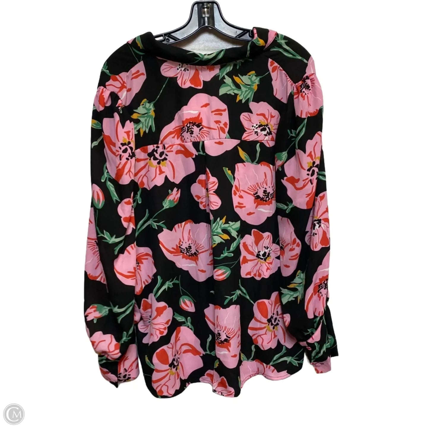 Top Long Sleeve By Btfbm In Black & Pink, Size: Xl