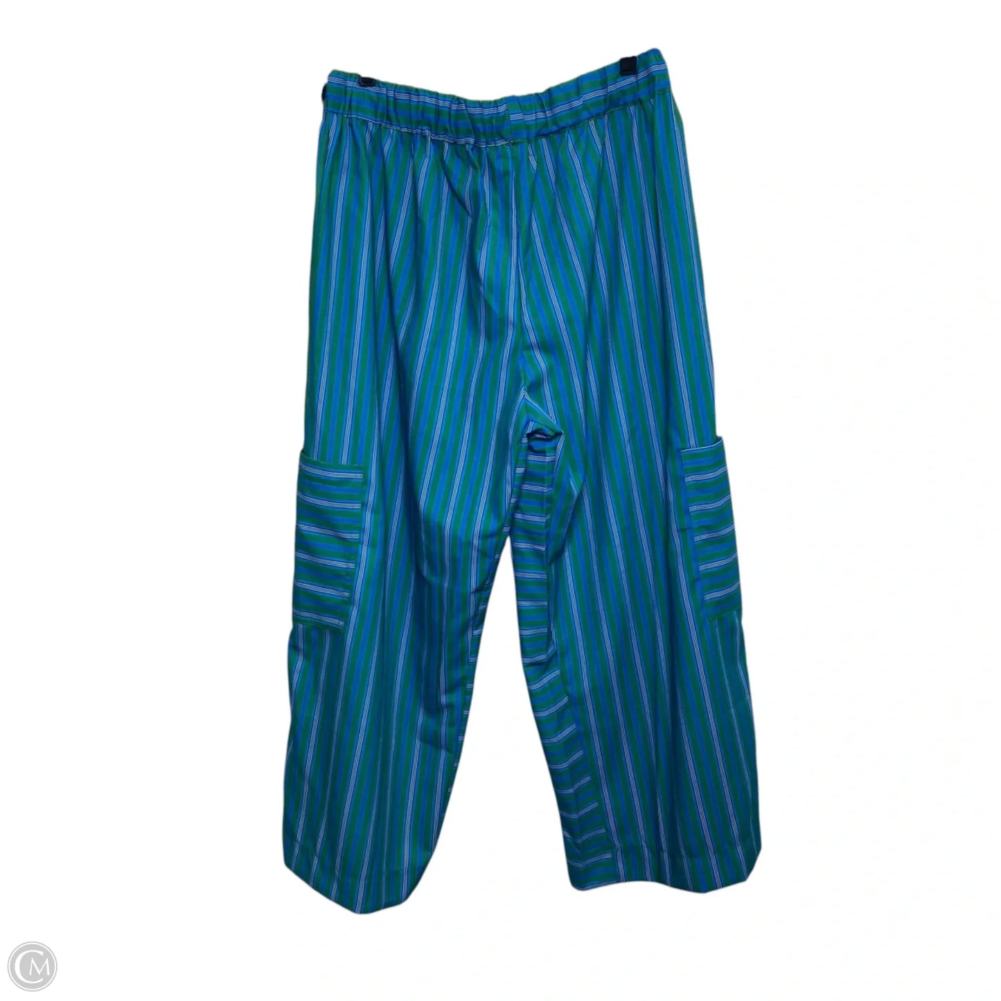 Pants Wide Leg By Cmf In Blue & Green, Size: Xl