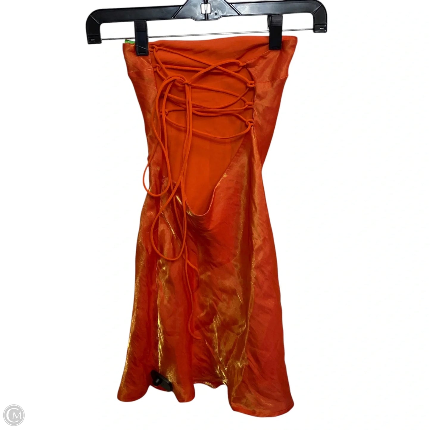 Dress Party Short By White Fox In Orange, Size: Xxs