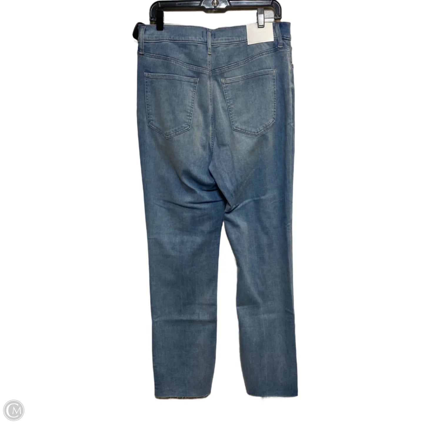 Jeans Straight By Express In Blue Denim, Size: 14