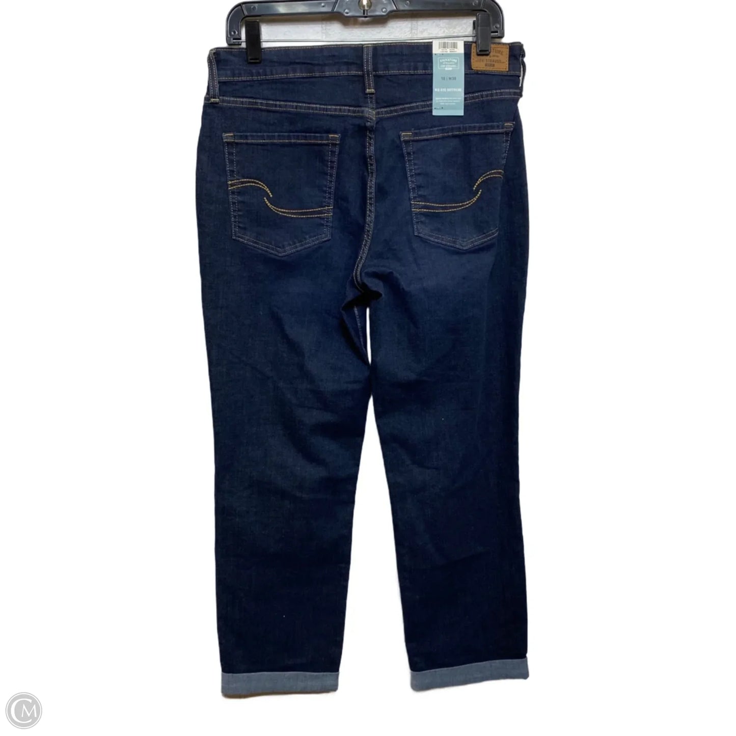 Jeans Boyfriend By Levis Signature In Blue Denim, Size: 10