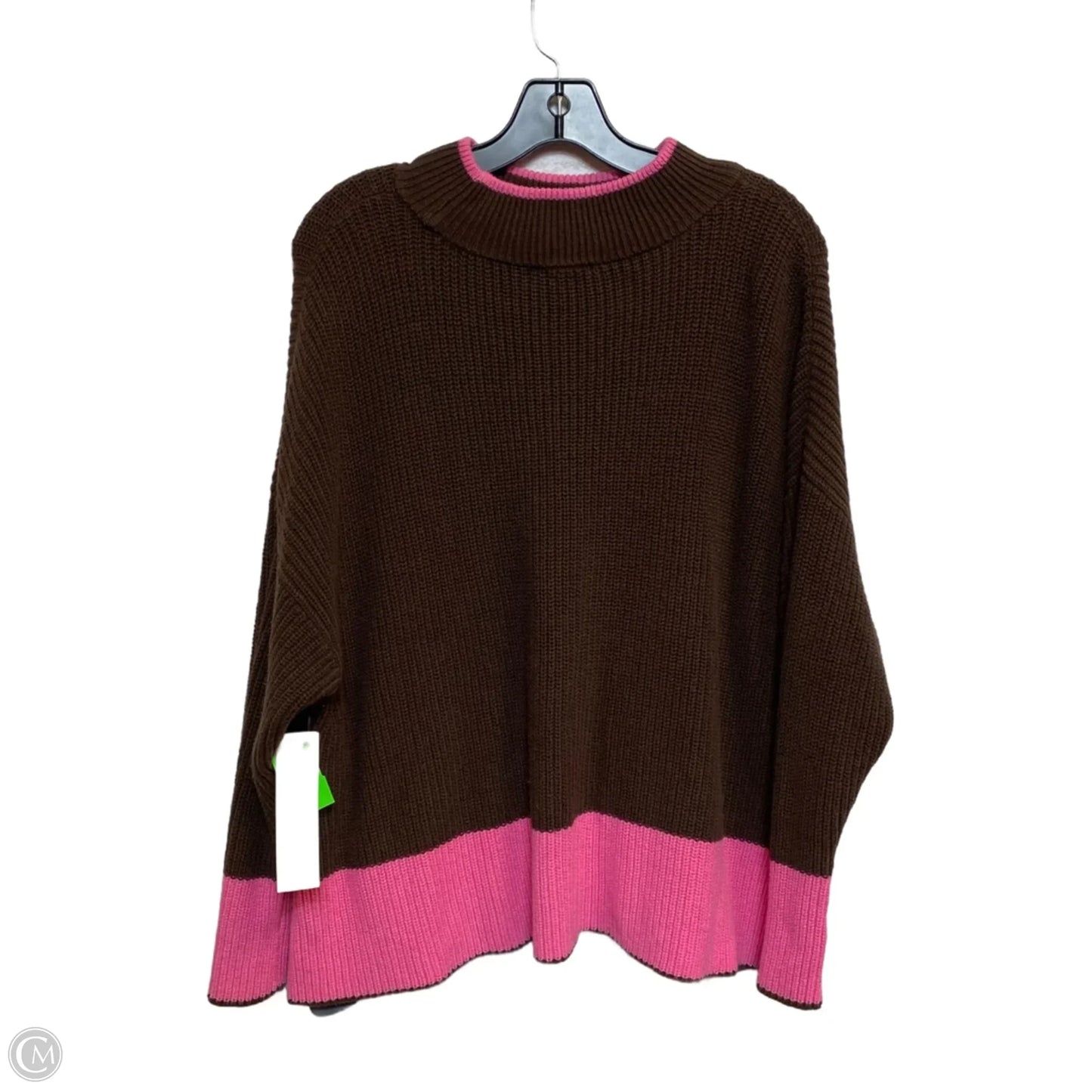 Sweater By Crown And Ivy In Brown & Pink, Size: Lp