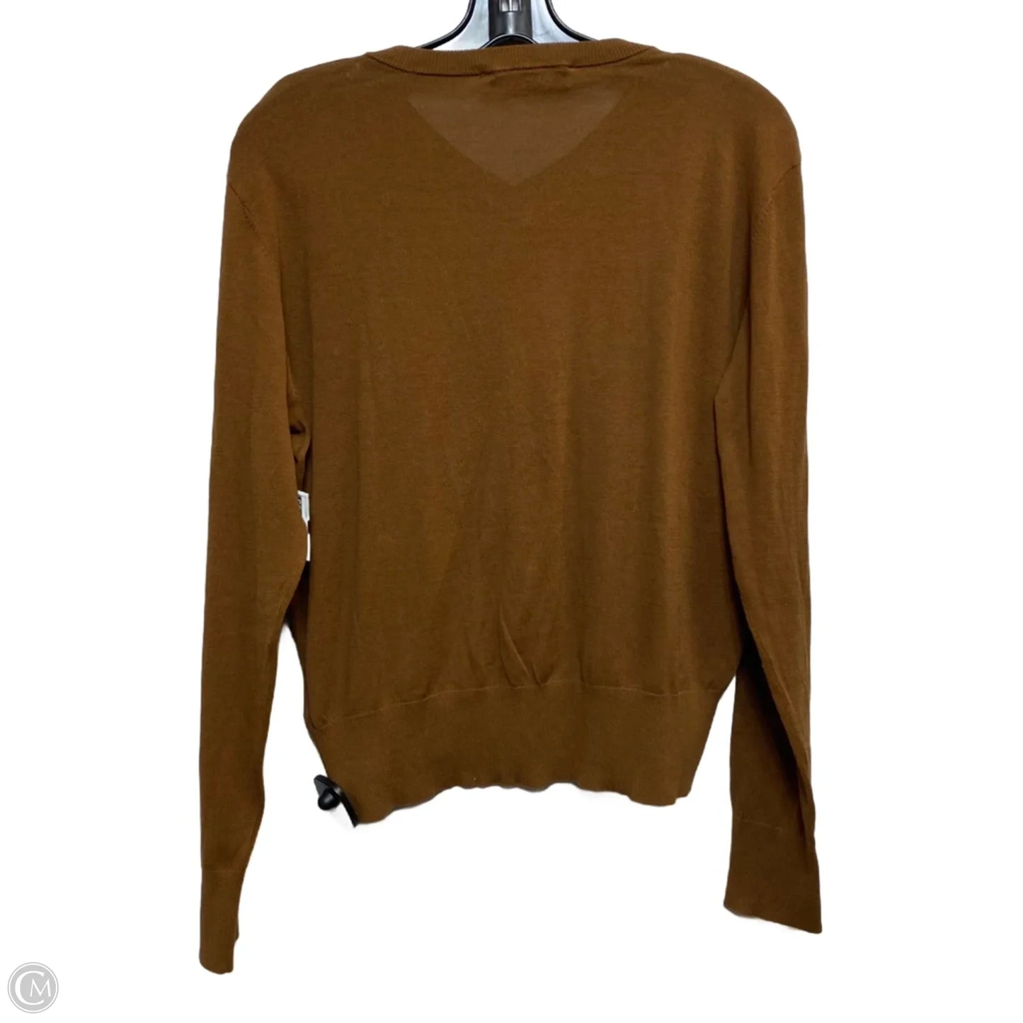 Top Long Sleeve By Zara In Brown, Size: M