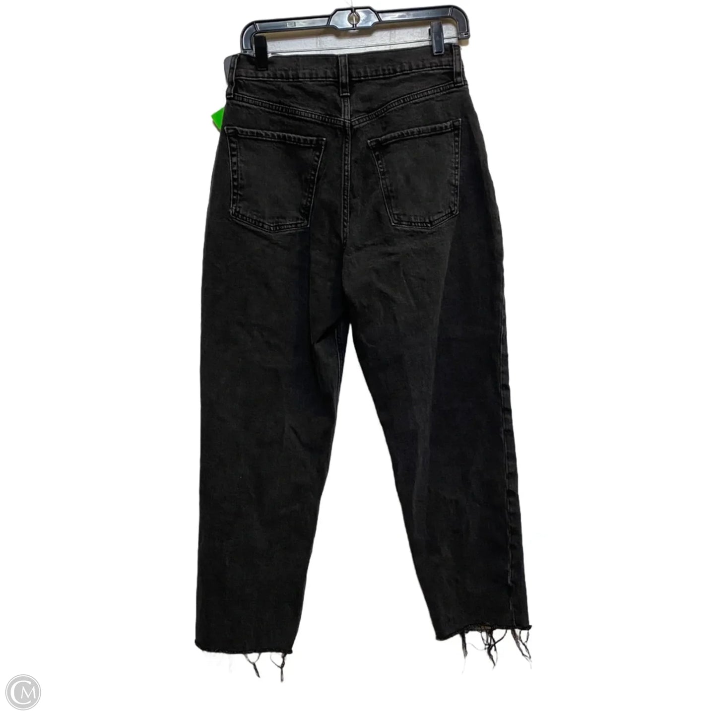 Jeans Straight By Old Navy In Black Denim, Size: 8