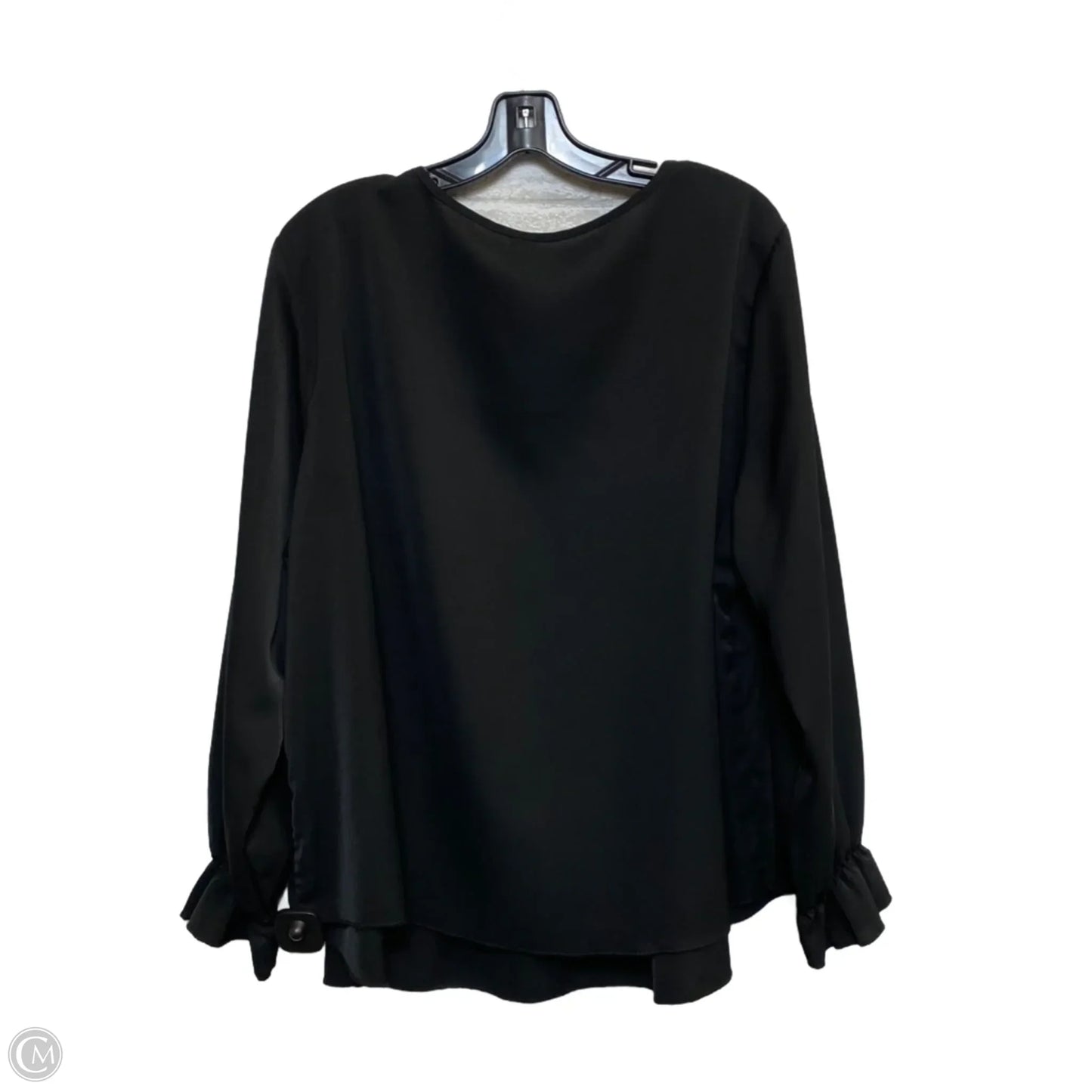 Top Long Sleeve By Shein In Black, Size: 2x