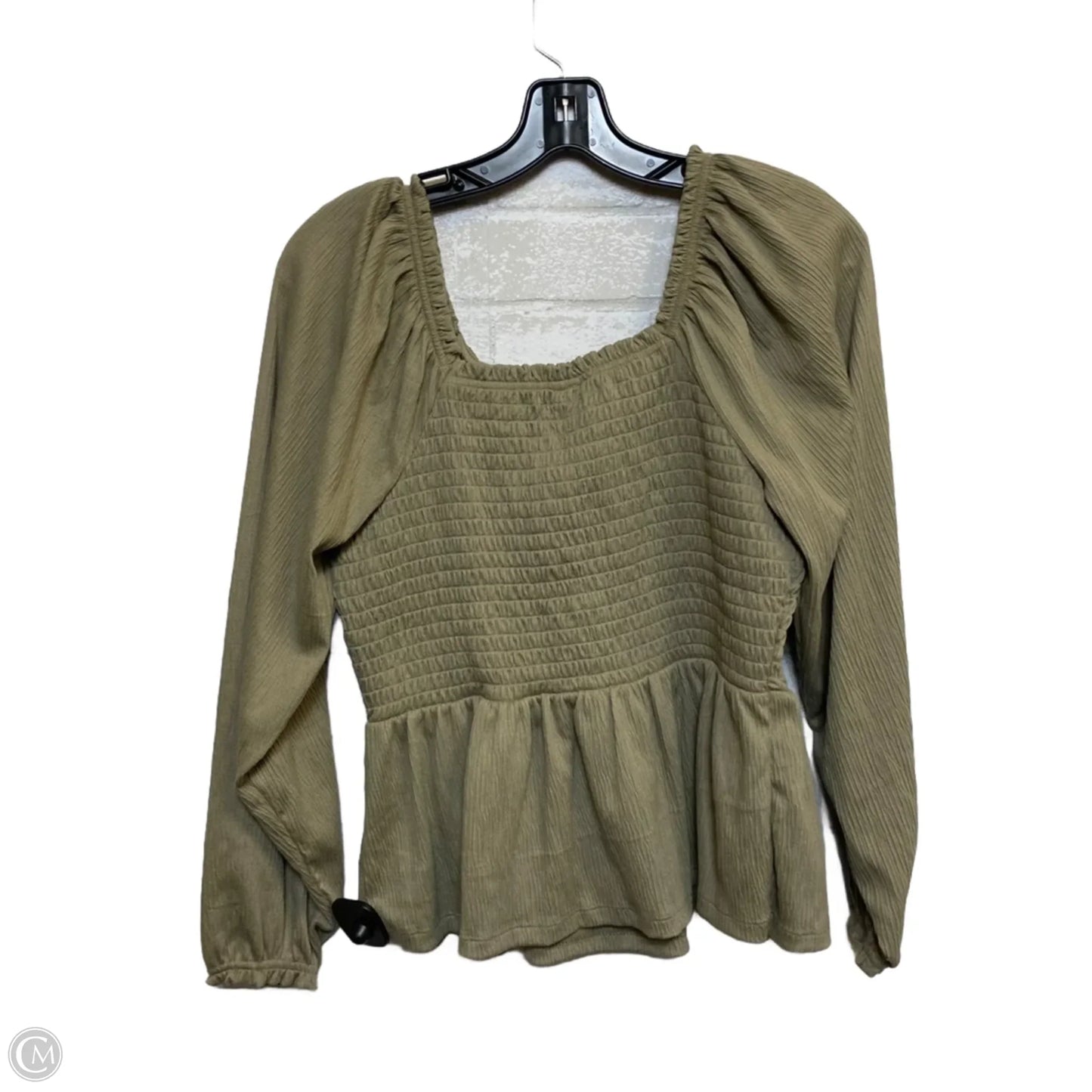 Top Long Sleeve By Old Navy In Green, Size: M