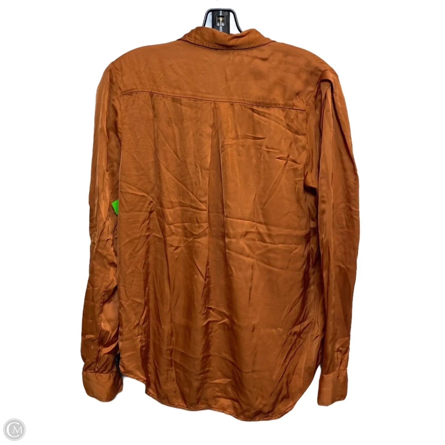 Blouse Long Sleeve By Yfb In Orange, Size: M