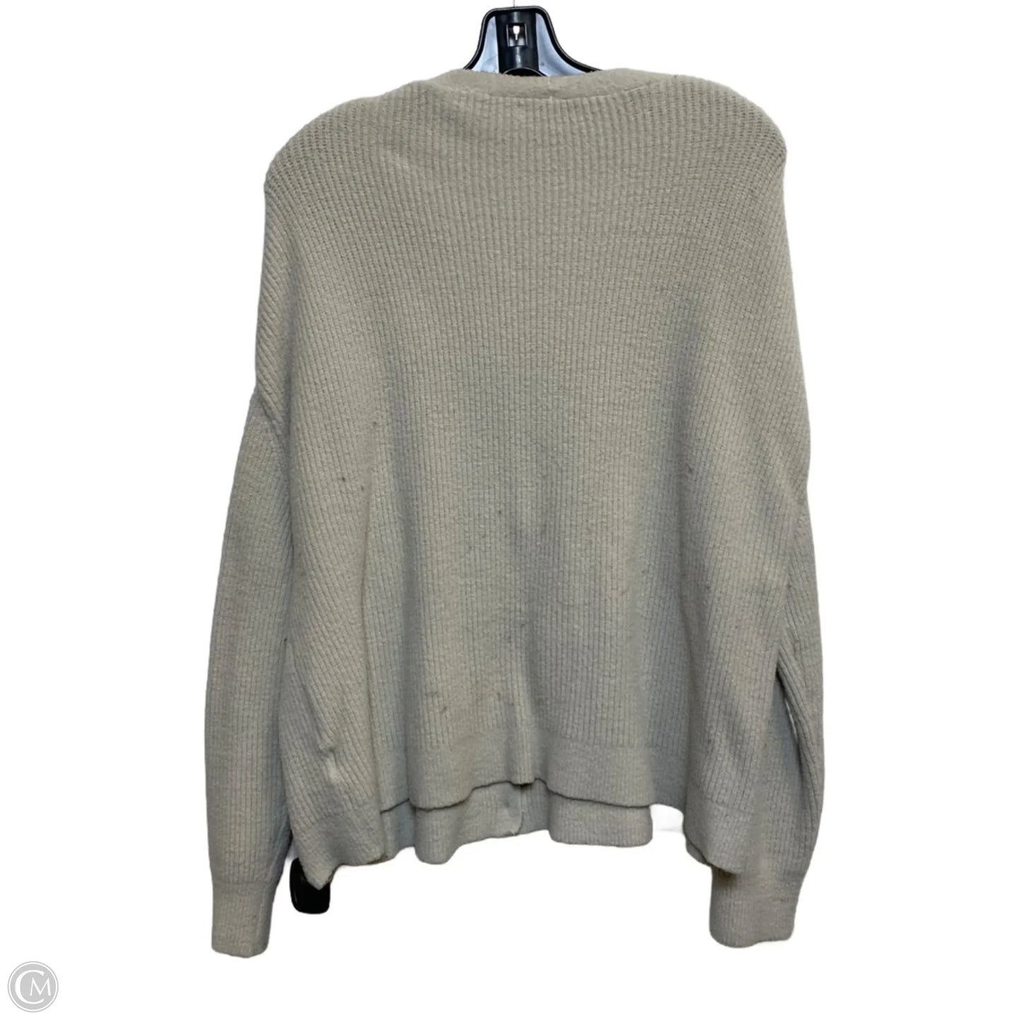 Sweater Cardigan By American Eagle In Beige, Size: Xl