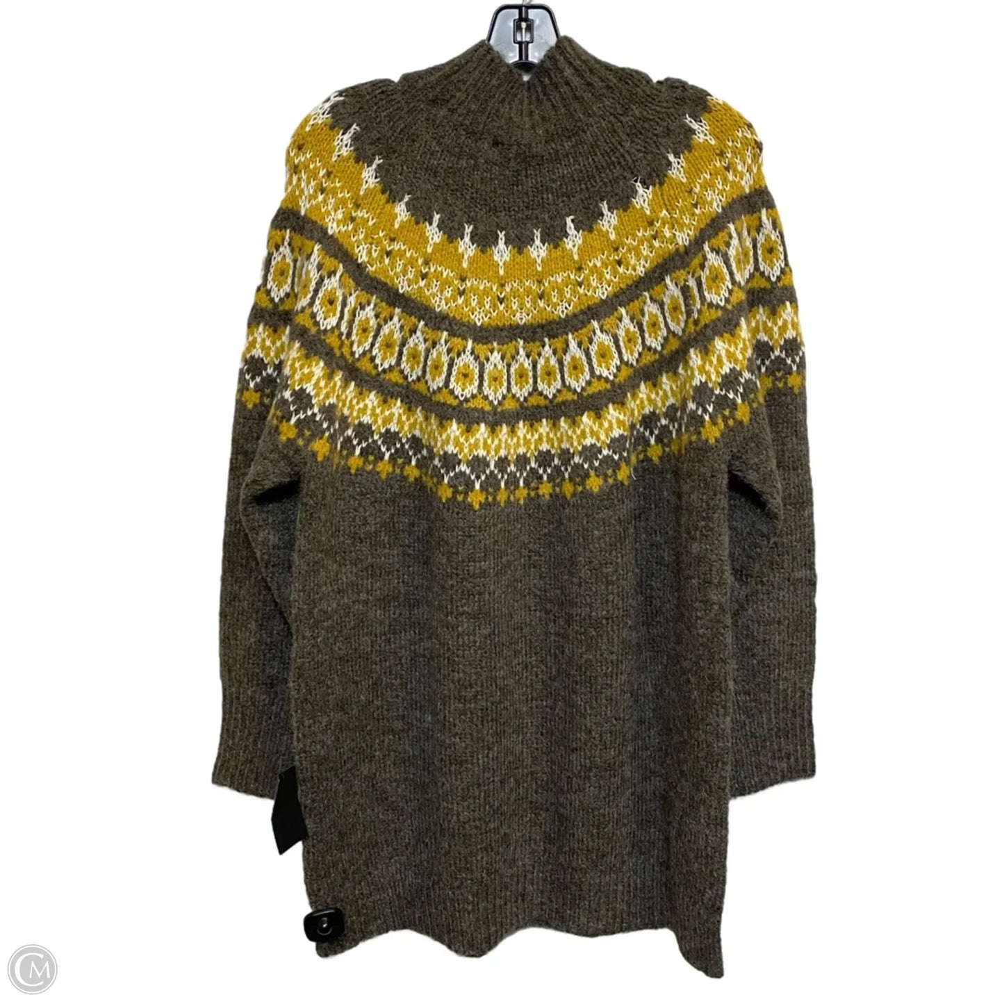 Sweater By Lulus In Brown & Yellow, Size: M