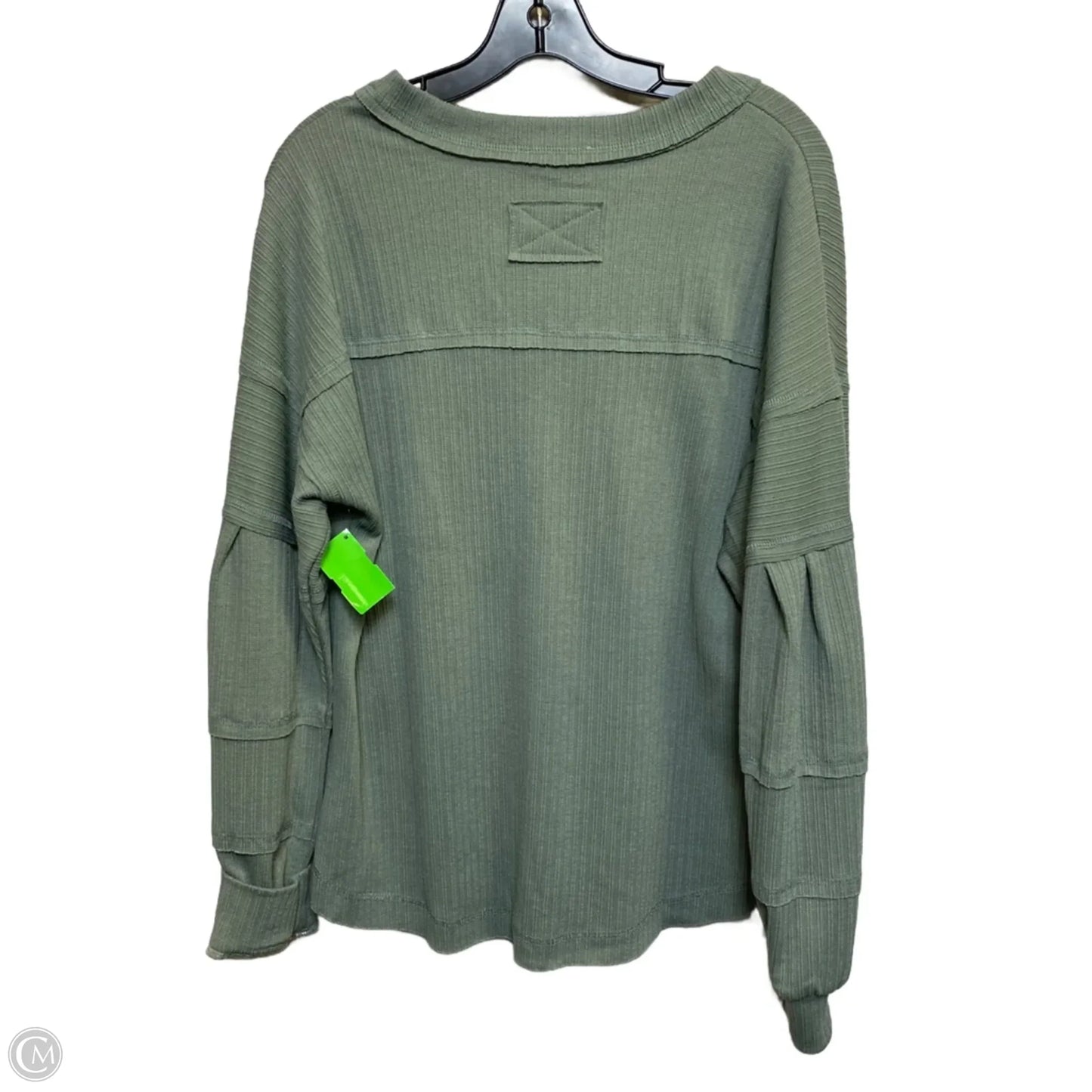 Top Long Sleeve By New In In Green, Size: M