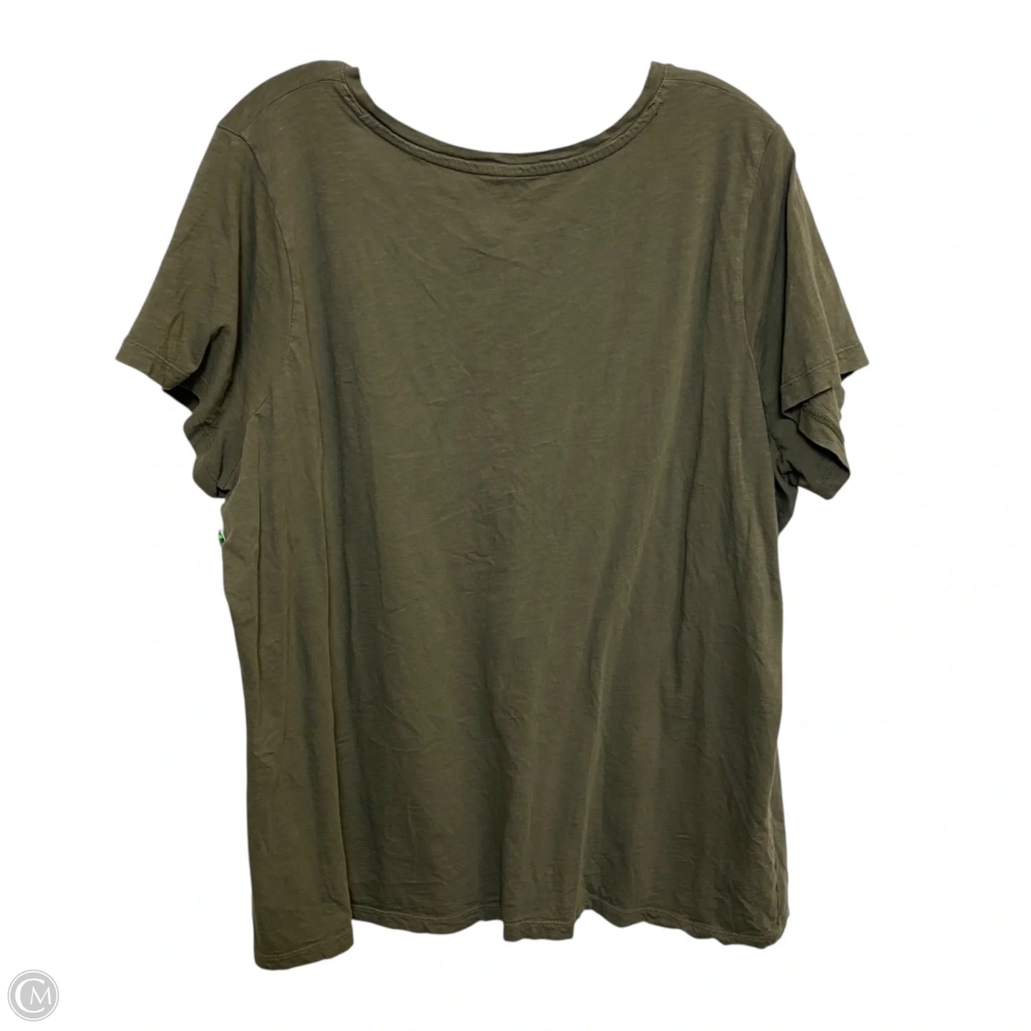 Top Short Sleeve Basic By Madewell In Green, Size: 2x