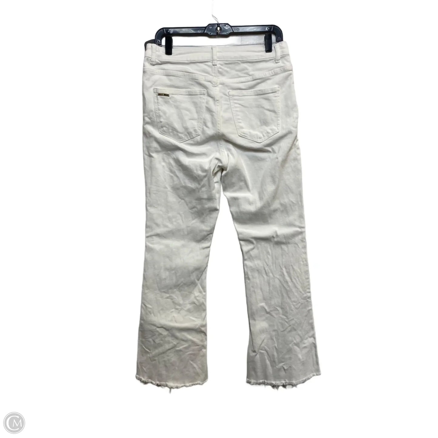 Jeans Boot Cut By Michael By Michael Kors In White Denim, Size: 8