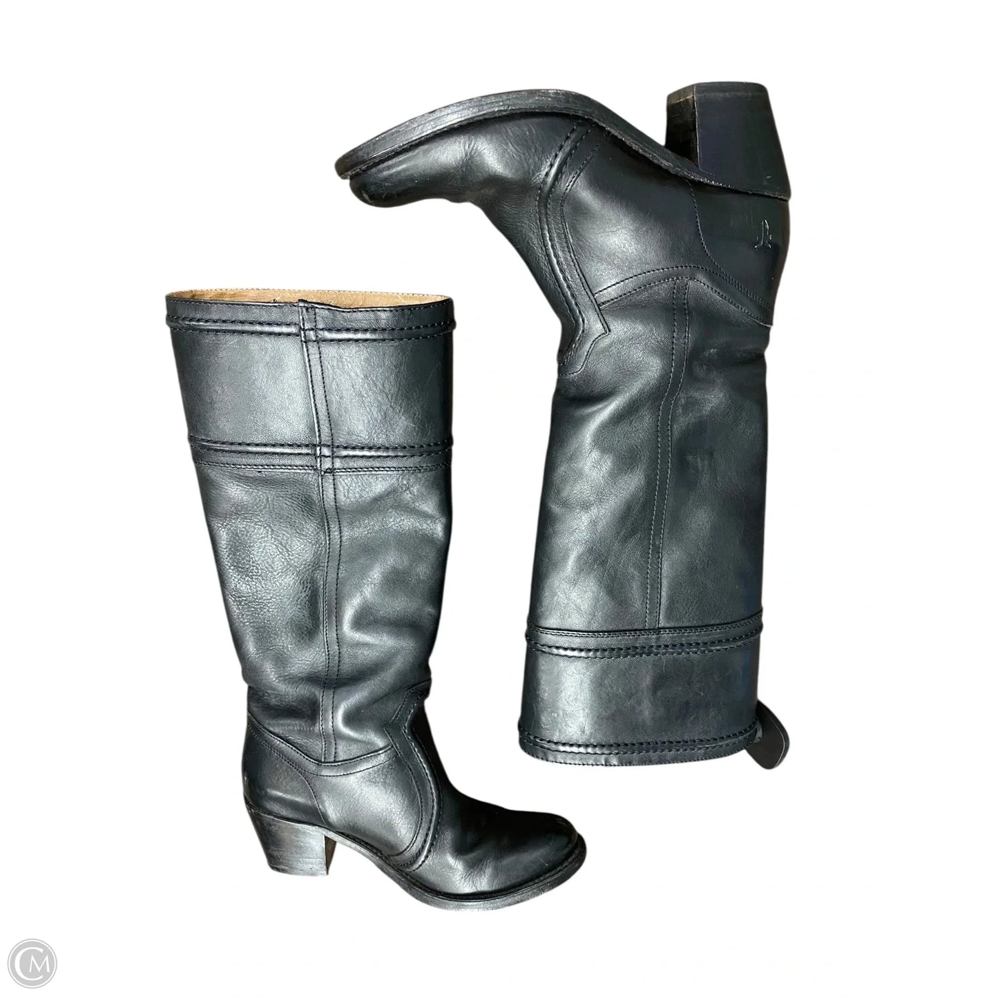 Boots Designer By Frye In Black, Size: 6