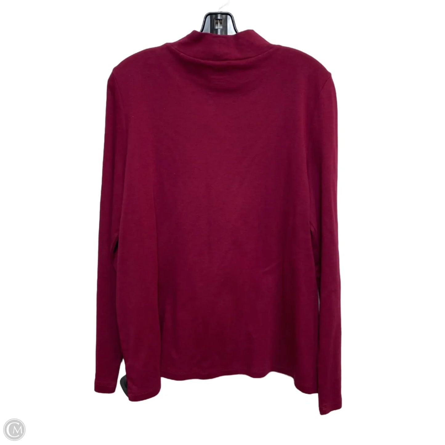 Top Long Sleeve Basic By Kim Rogers In Pink, Size: Xl
