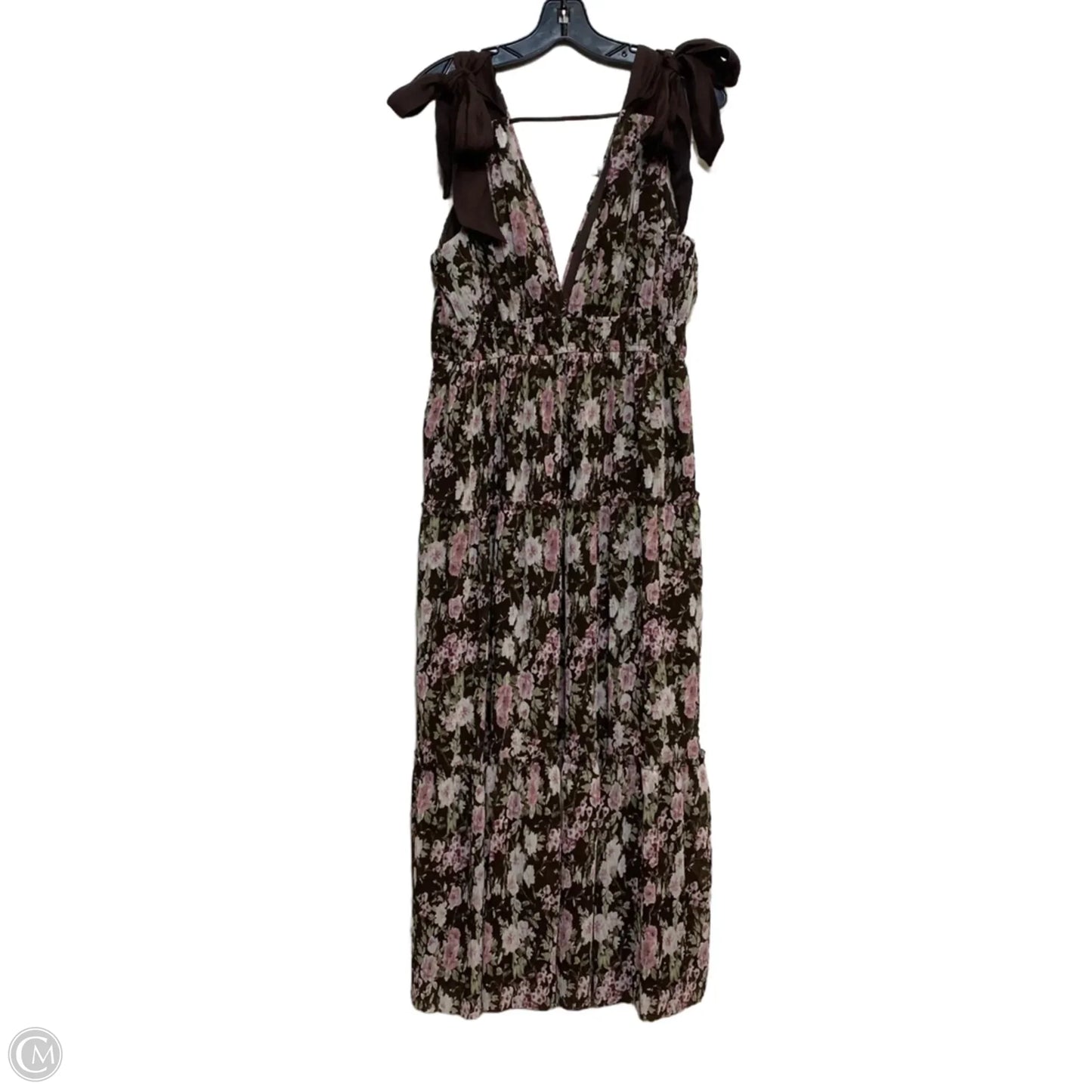 Dress Casual Maxi By Storia In Brown & Pink, Size: L