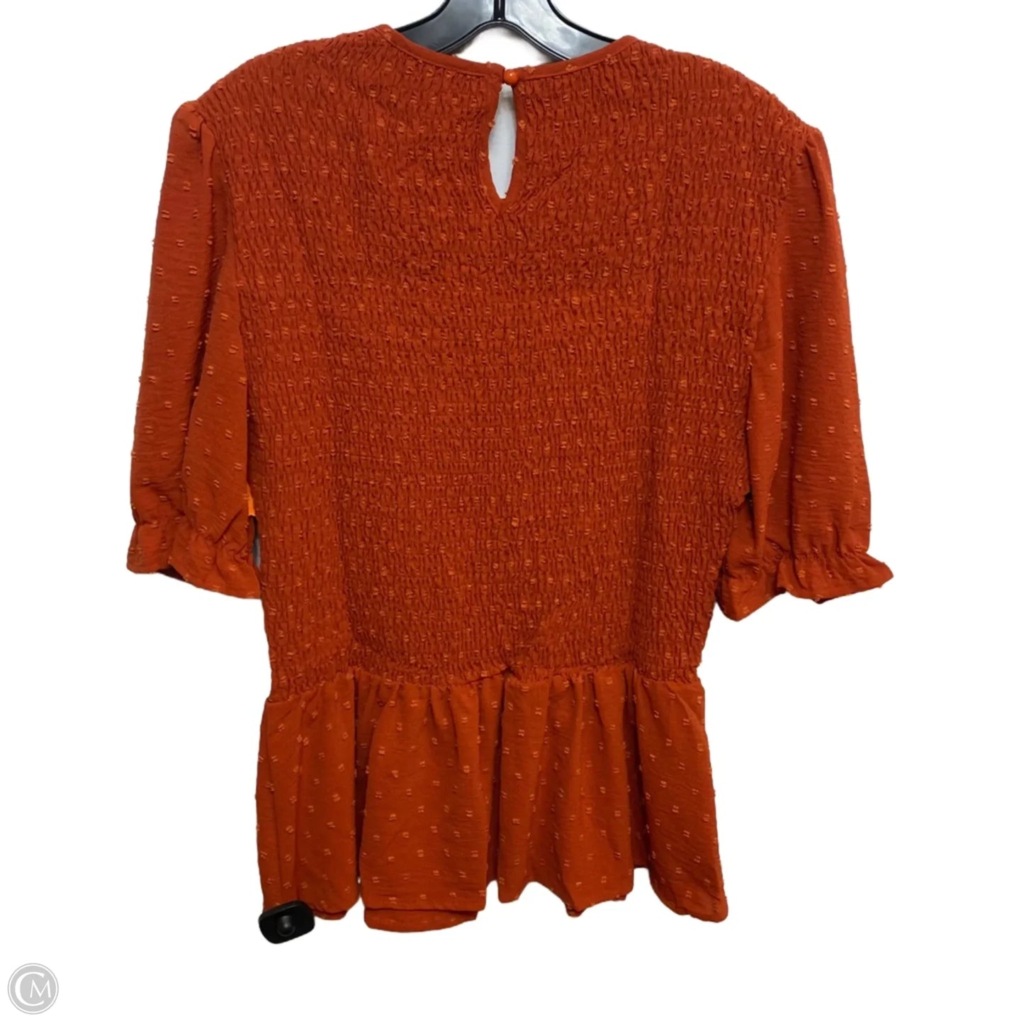 Top Short Sleeve By Fashion In Orange, Size: Xl