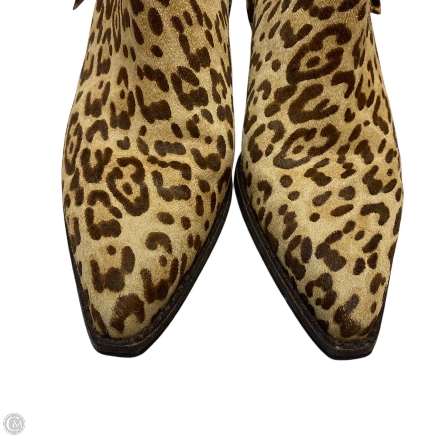 Boots Ankle Heels By Sam Edelman In Animal Print, Size: 7.5