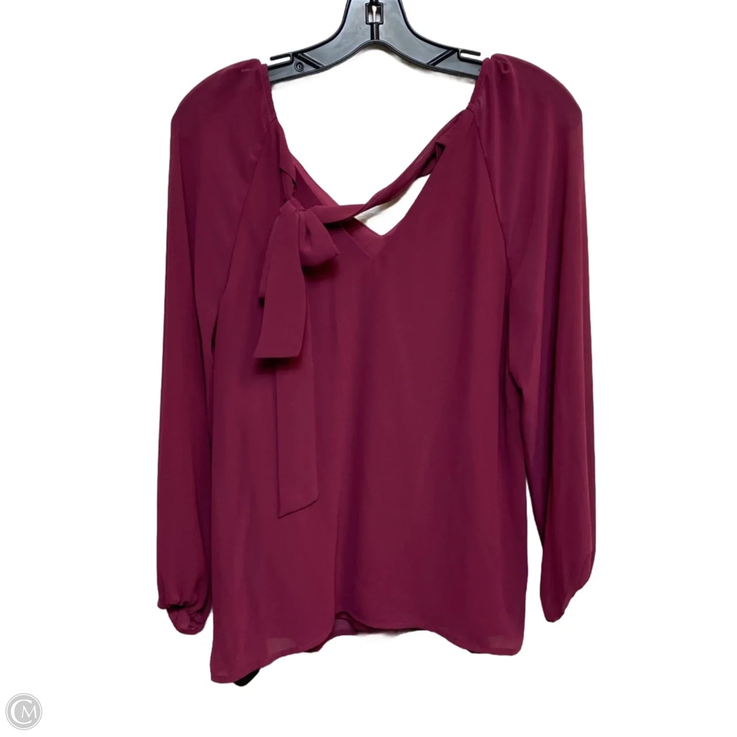 Top Long Sleeve By Nine West Apparel In Pink, Size: S
