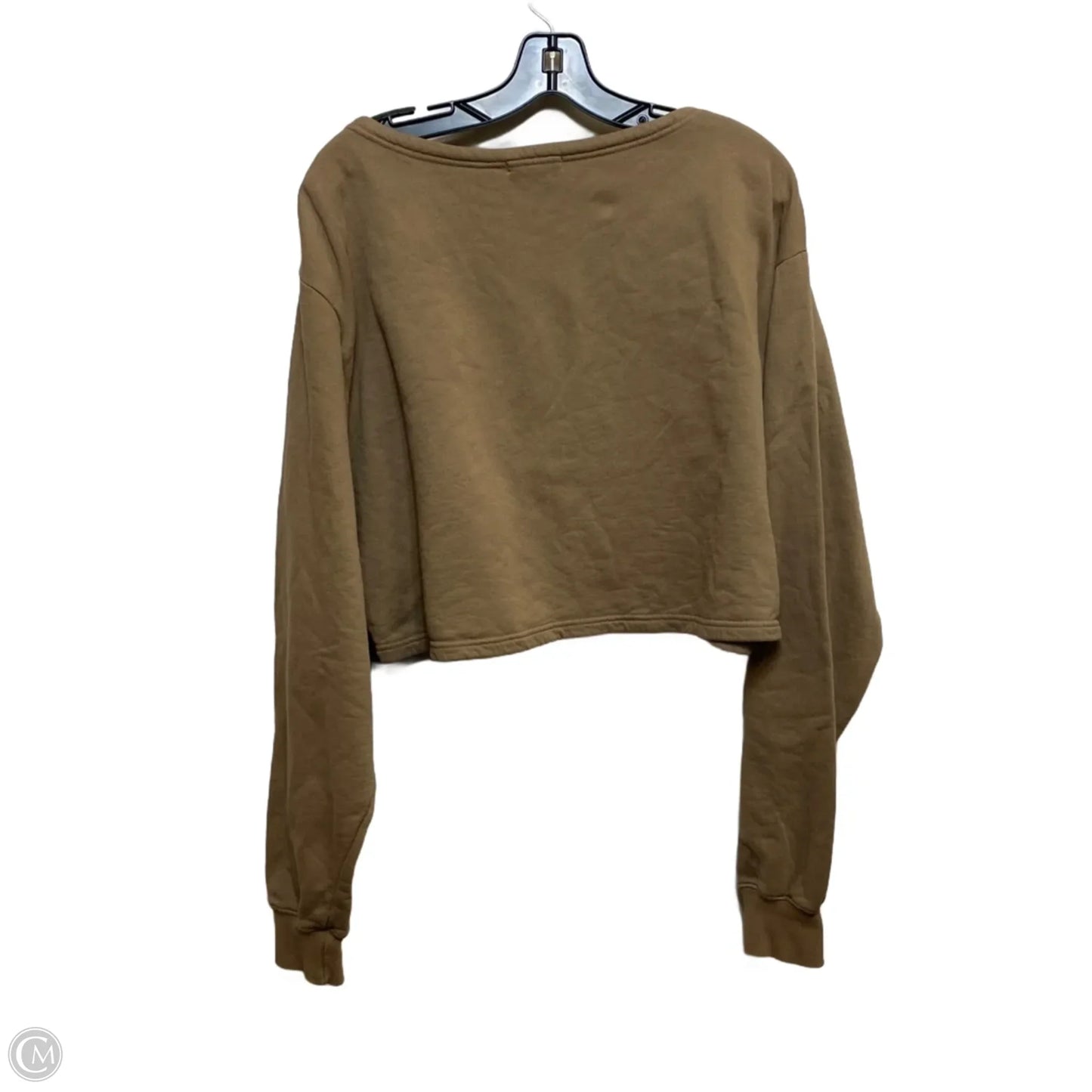 Sweatshirt Designer By Good American In Brown, Size: M