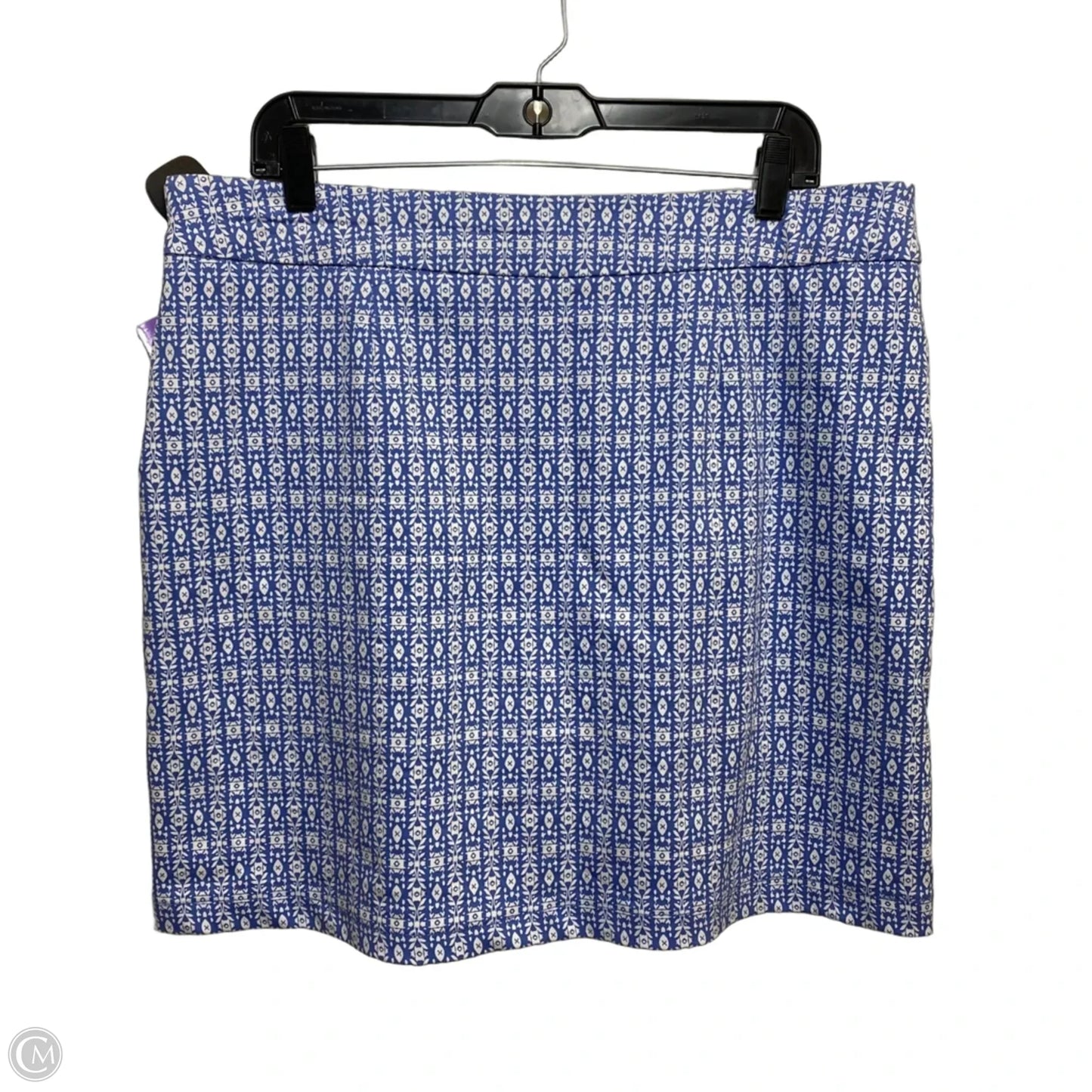 Skort By Croft And Barrow In Blue & White, Size: 14