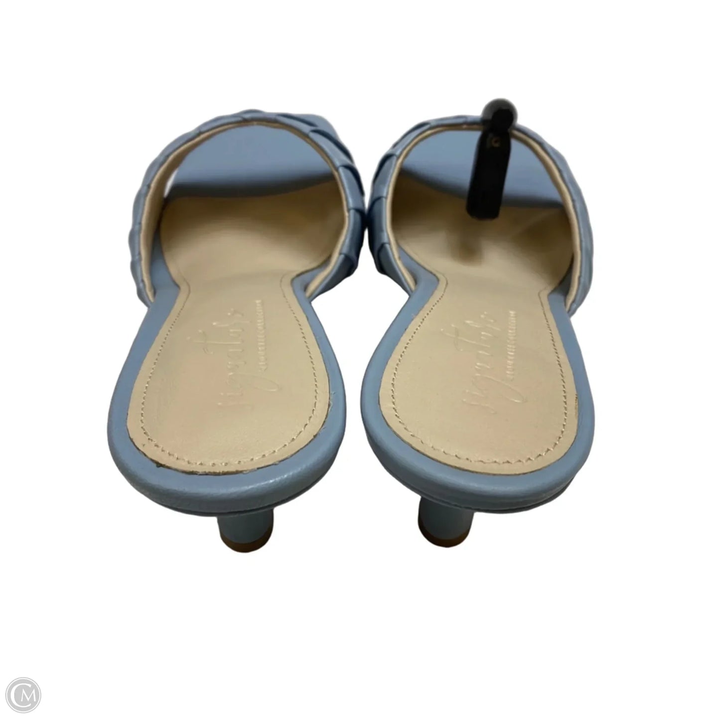 Sandals Heels Kitten By Journee In Blue, Size: 10