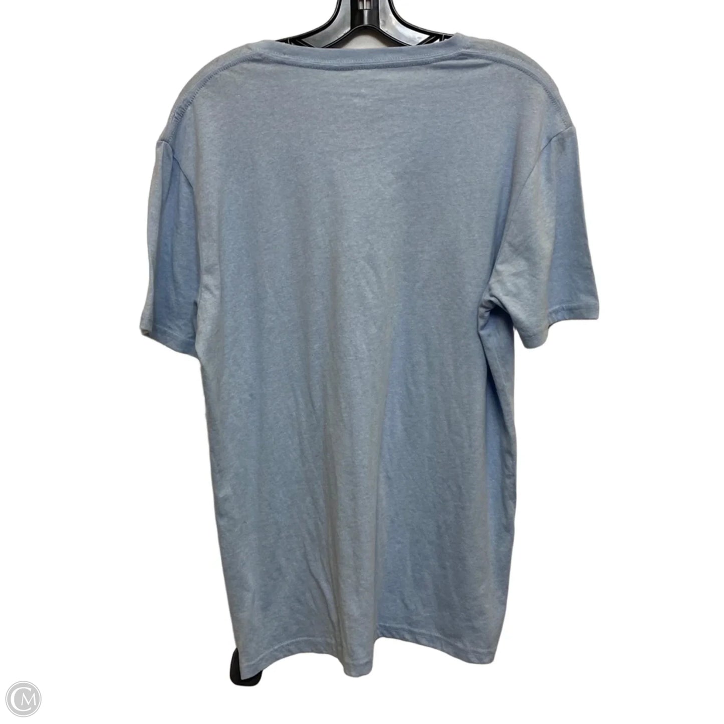 Top Short Sleeve By Cme In Blue, Size: L