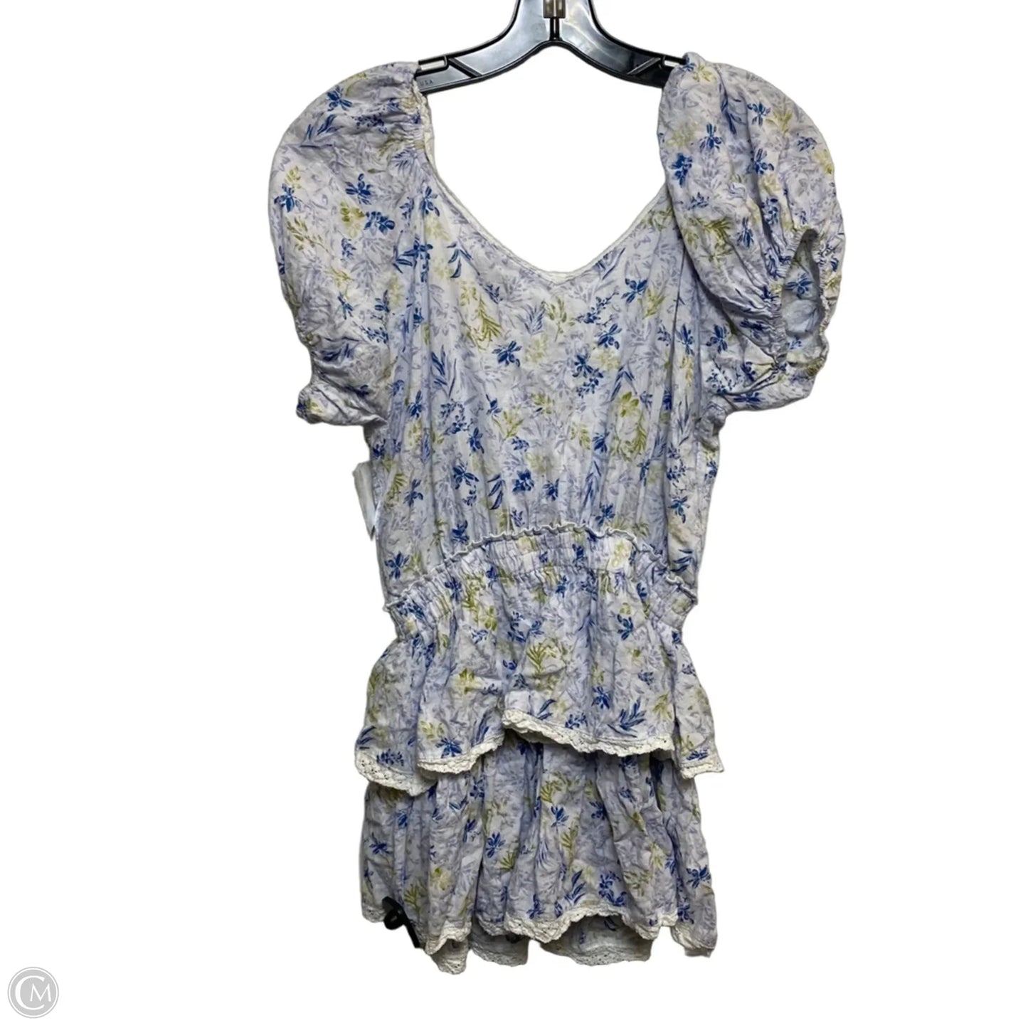 Top Short Sleeve By Sky to Moon In Blue, Size: S
