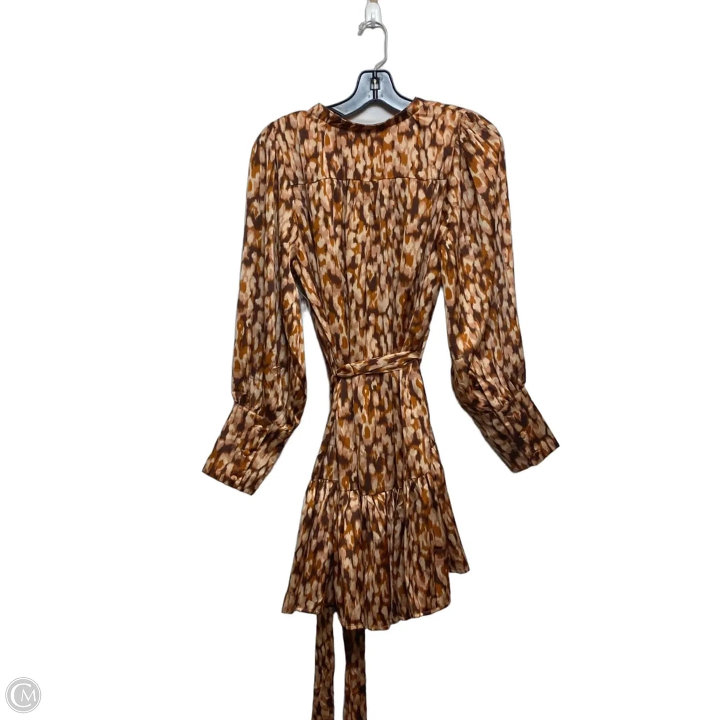 Dress Casual Short By Clothes Mentor In Brown & Pink, Size: M