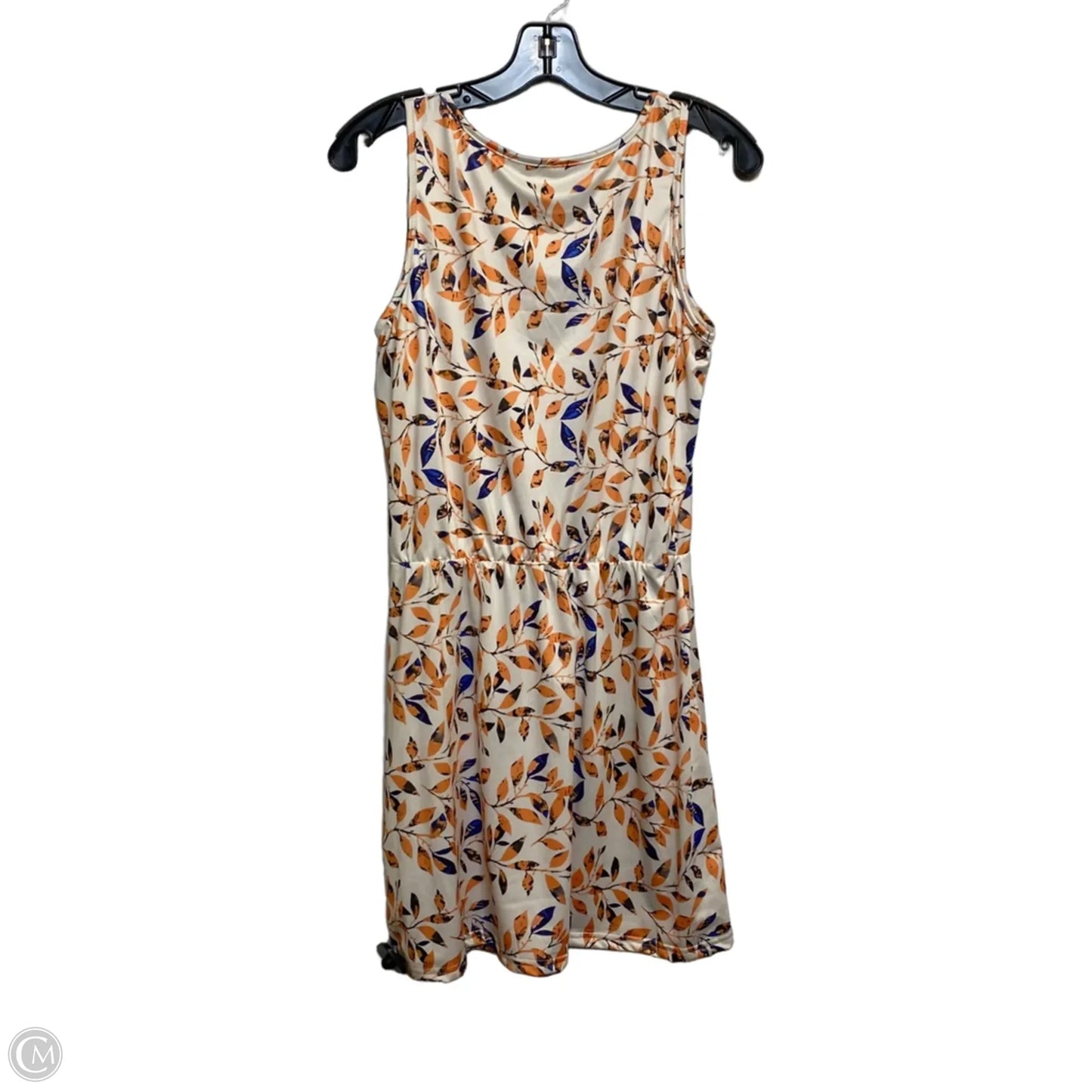 Dress Casual Short By Shein In Cream & Orange, Size: M
