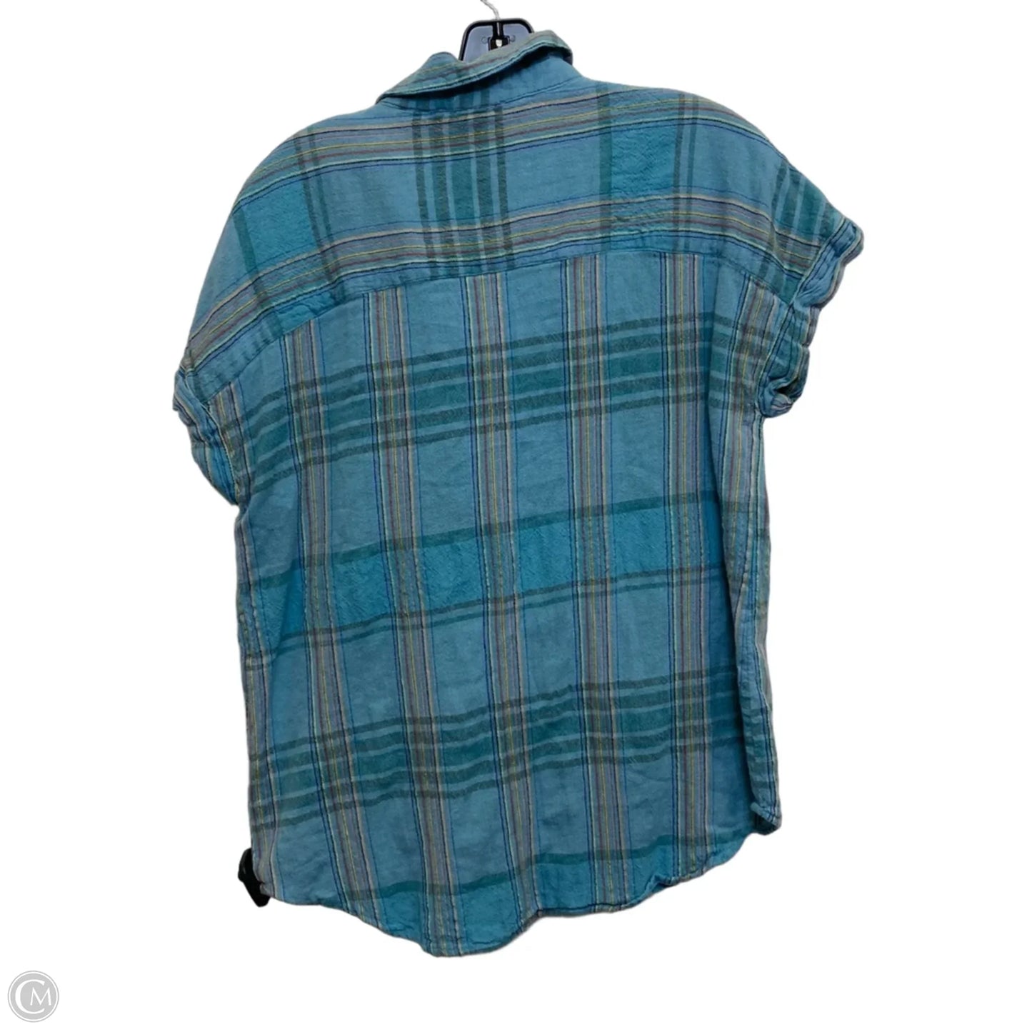 Top Short Sleeve By Beachlunchlounge In Blue, Size: M