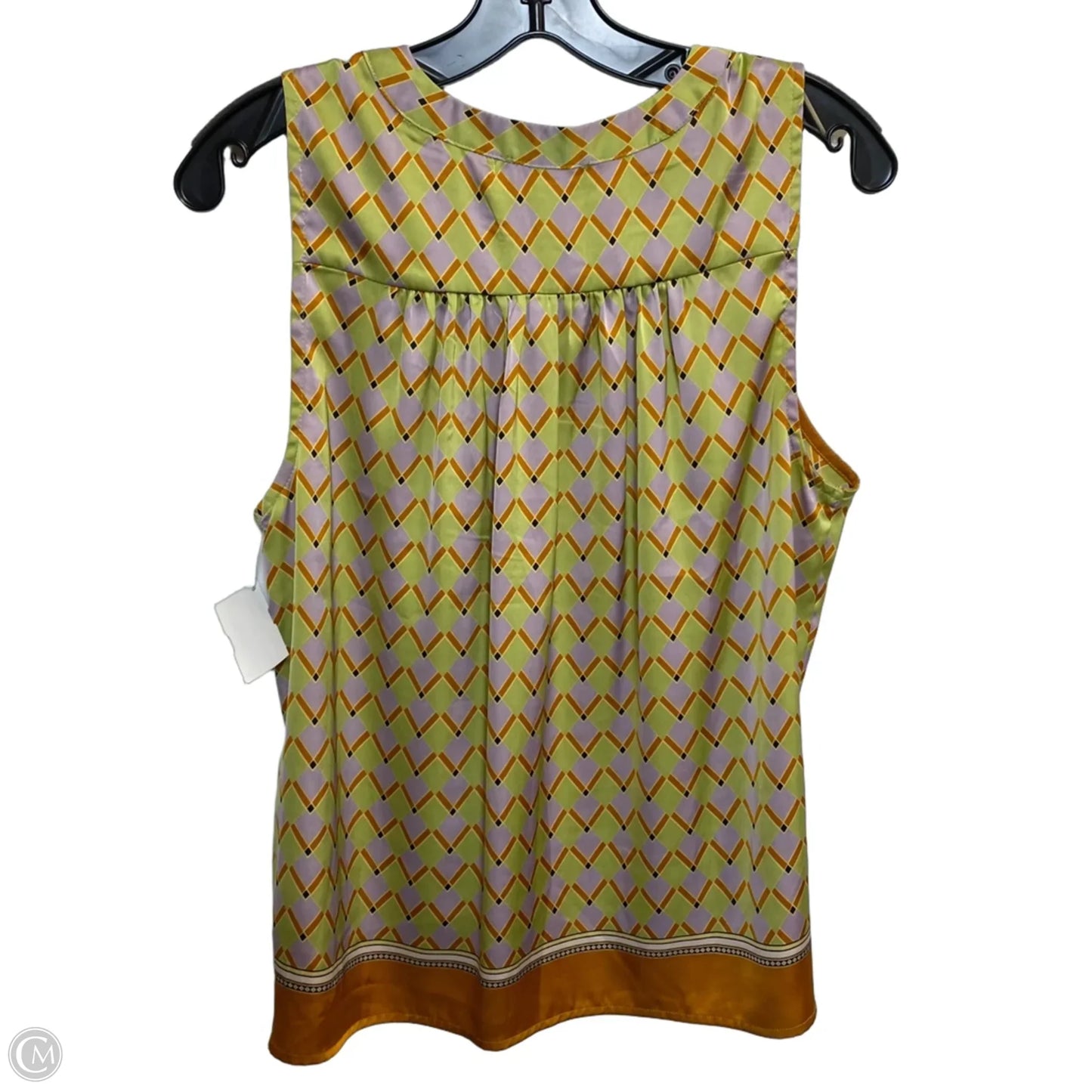 Blouse Sleeveless By Rachel Roy In Green & Purple, Size: M