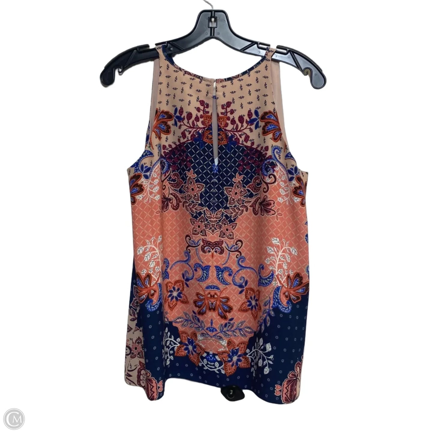 Top Sleeveless By Kenar In Blue & Pink, Size: S