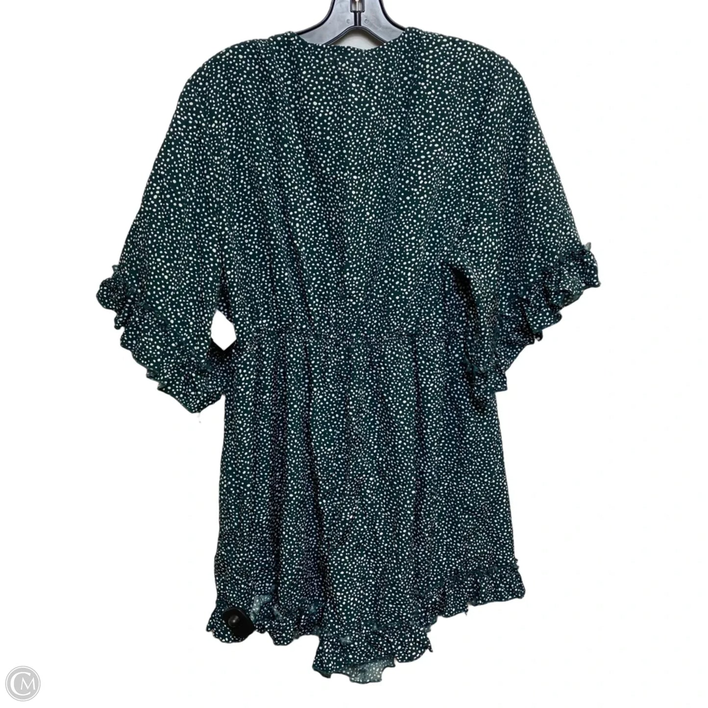 Romper By Cupshe In Green & White, Size: Xl