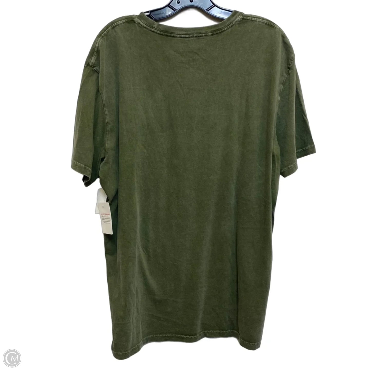 Top Short Sleeve By Lucky Brand In Green, Size: Xl