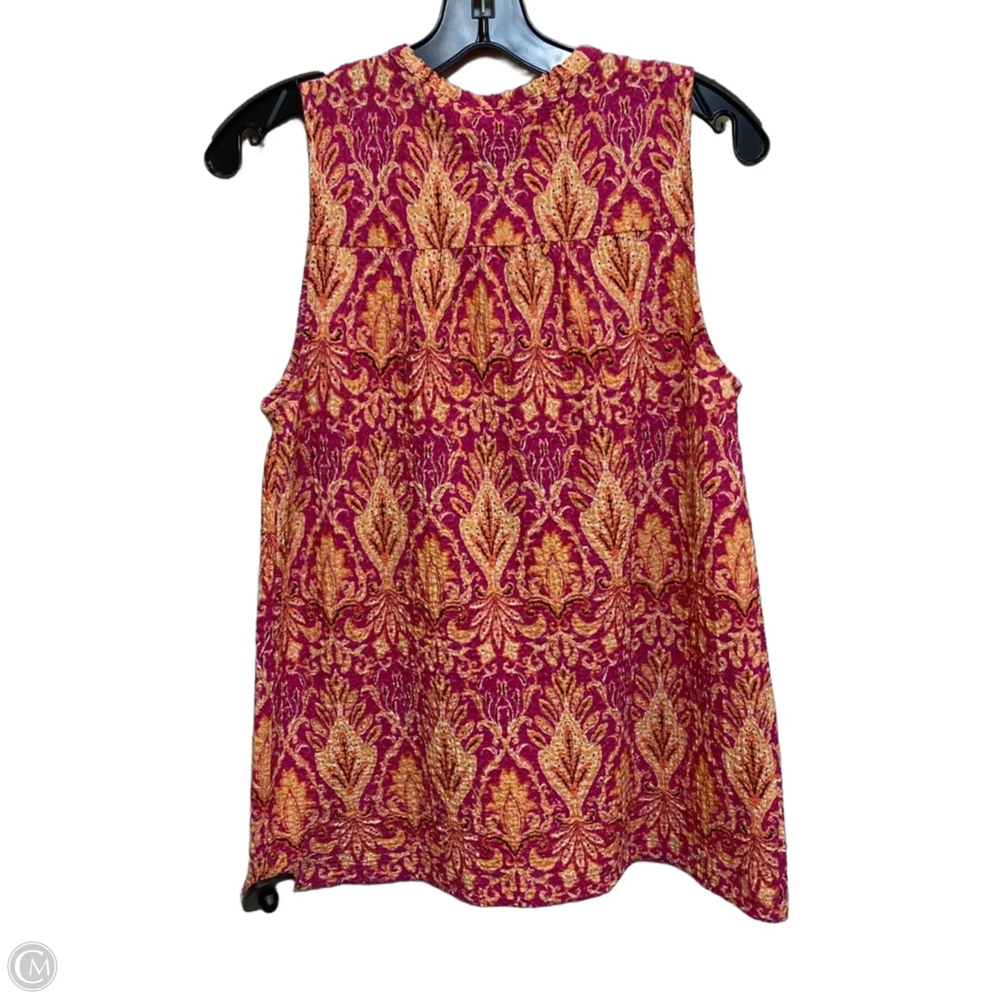Top Sleeveless By Loft In Orange & Pink, Size: Xs