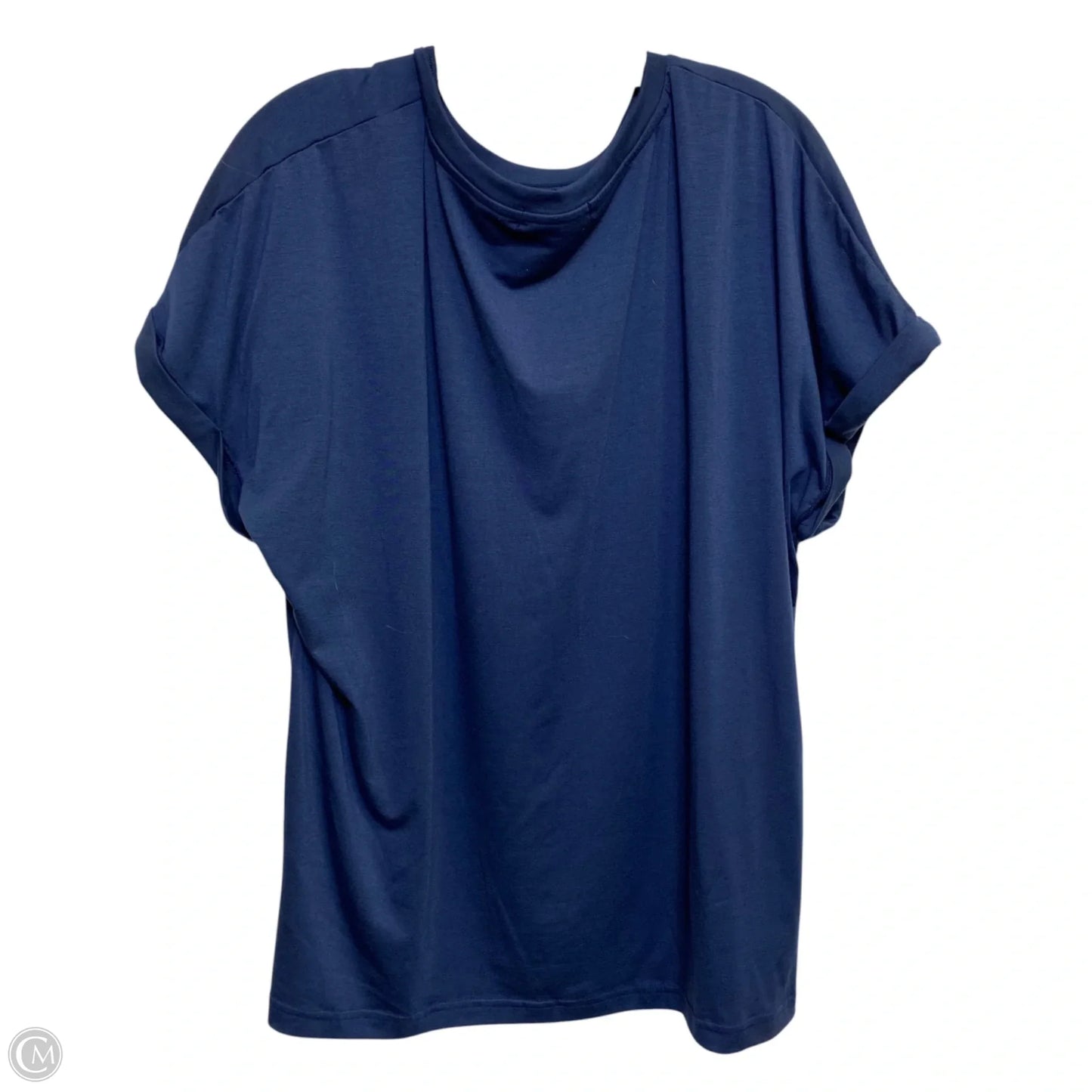 Top Short Sleeve Basic By Automet In Blue, Size: 2x