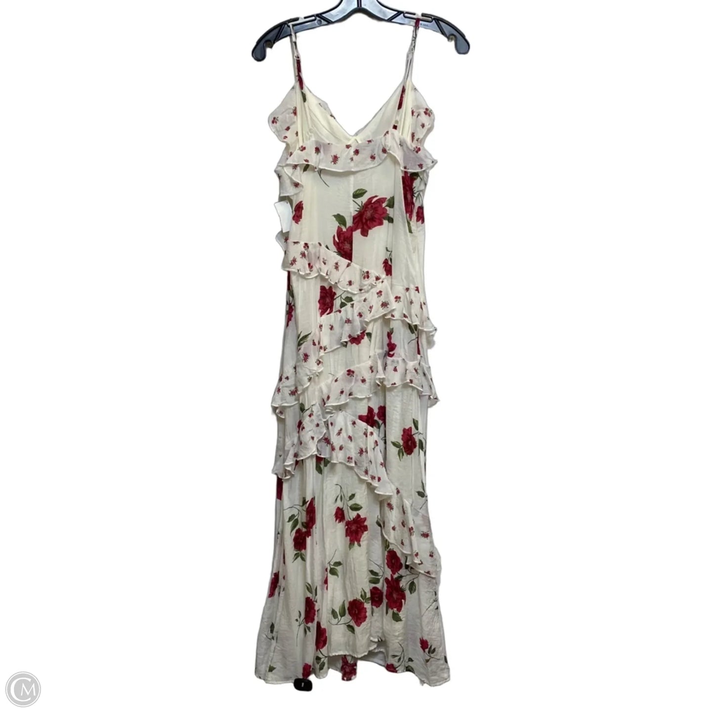 Dress Casual Maxi By Jessica Simpson In Red & White, Size: Xl